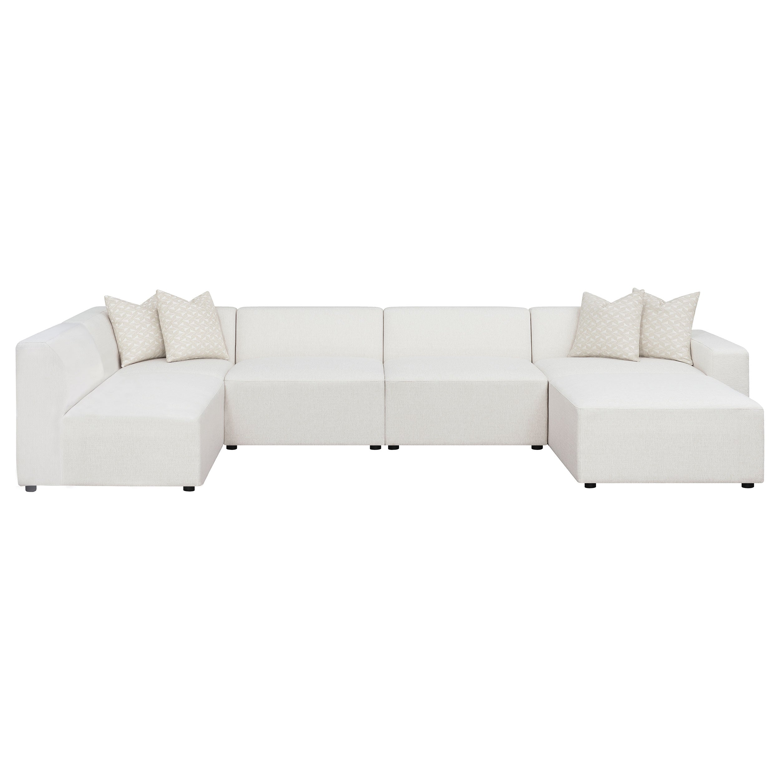 Freddie  Upholstered Modular Sectional Sofa Pearl