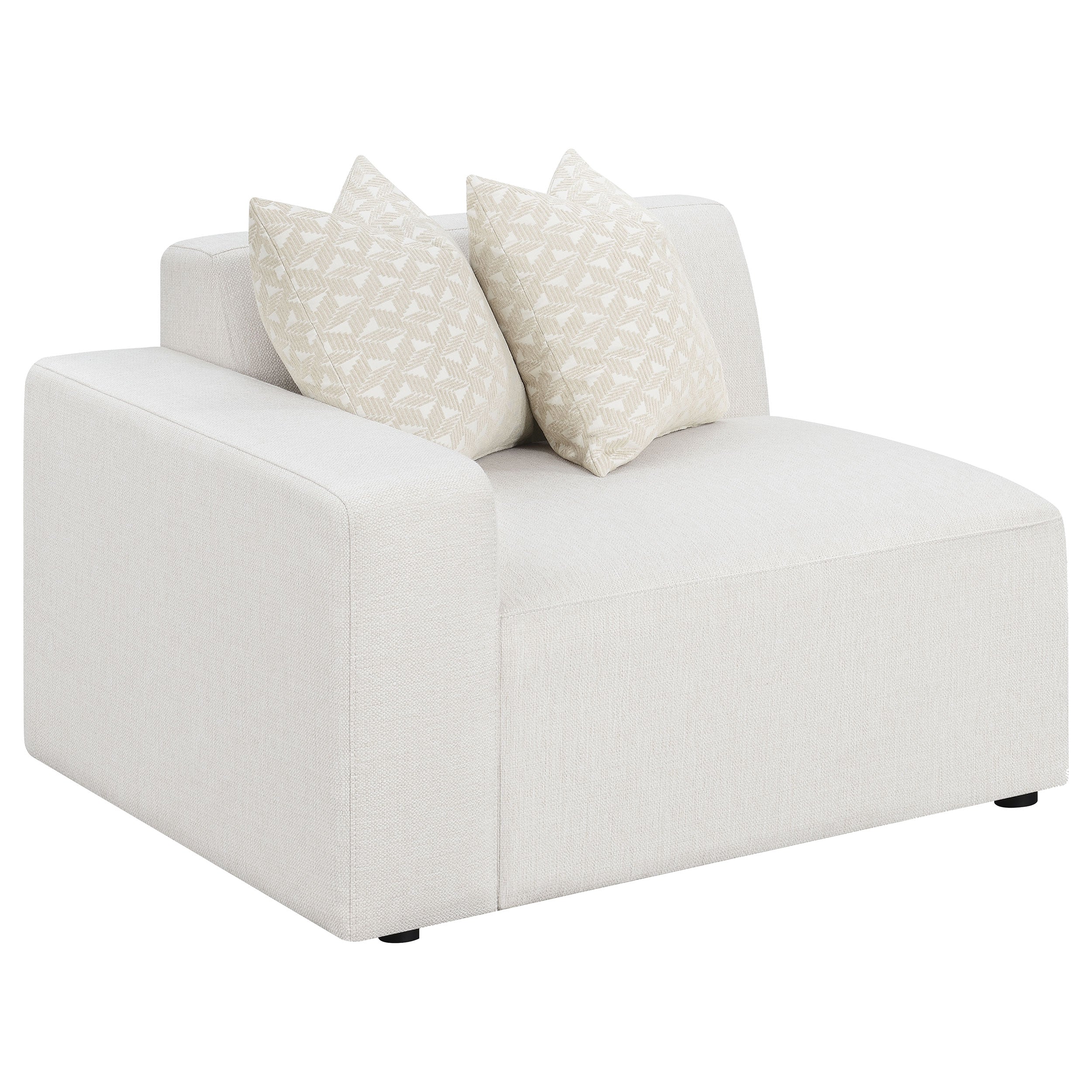 Freddie Upholstered Corner Chair Pearl