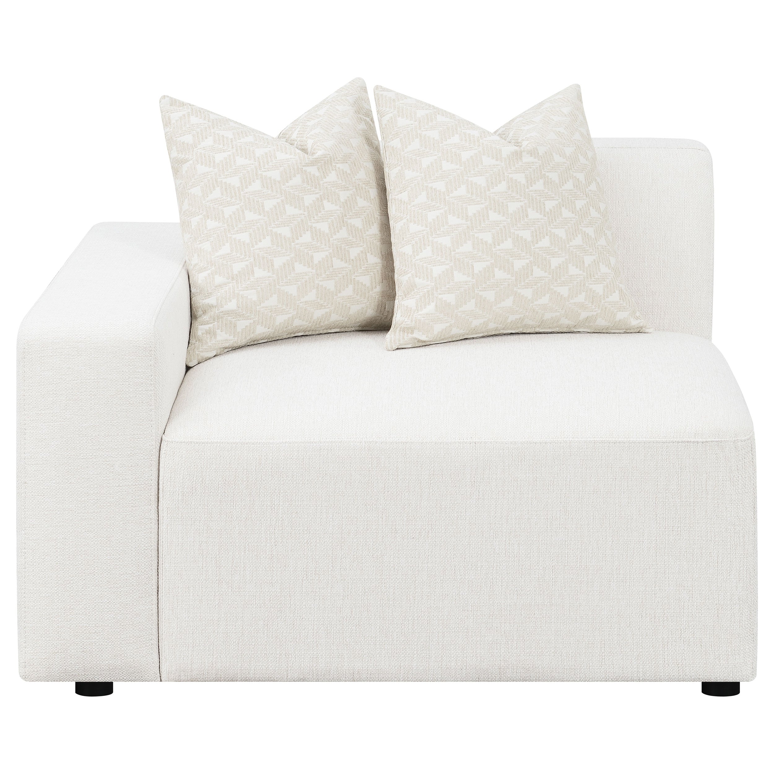 Freddie Upholstered Corner Chair Pearl