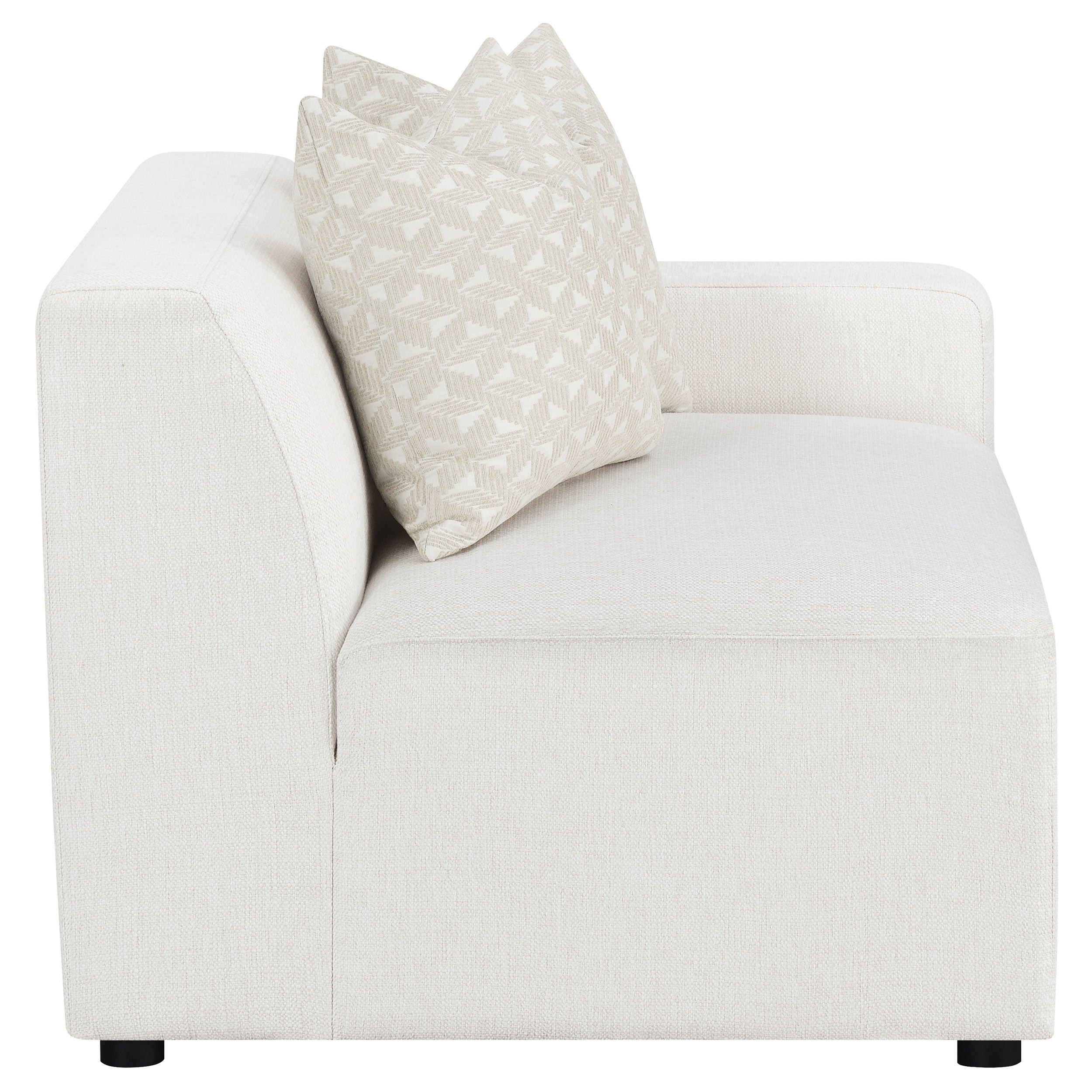 Freddie Upholstered Corner Chair Pearl