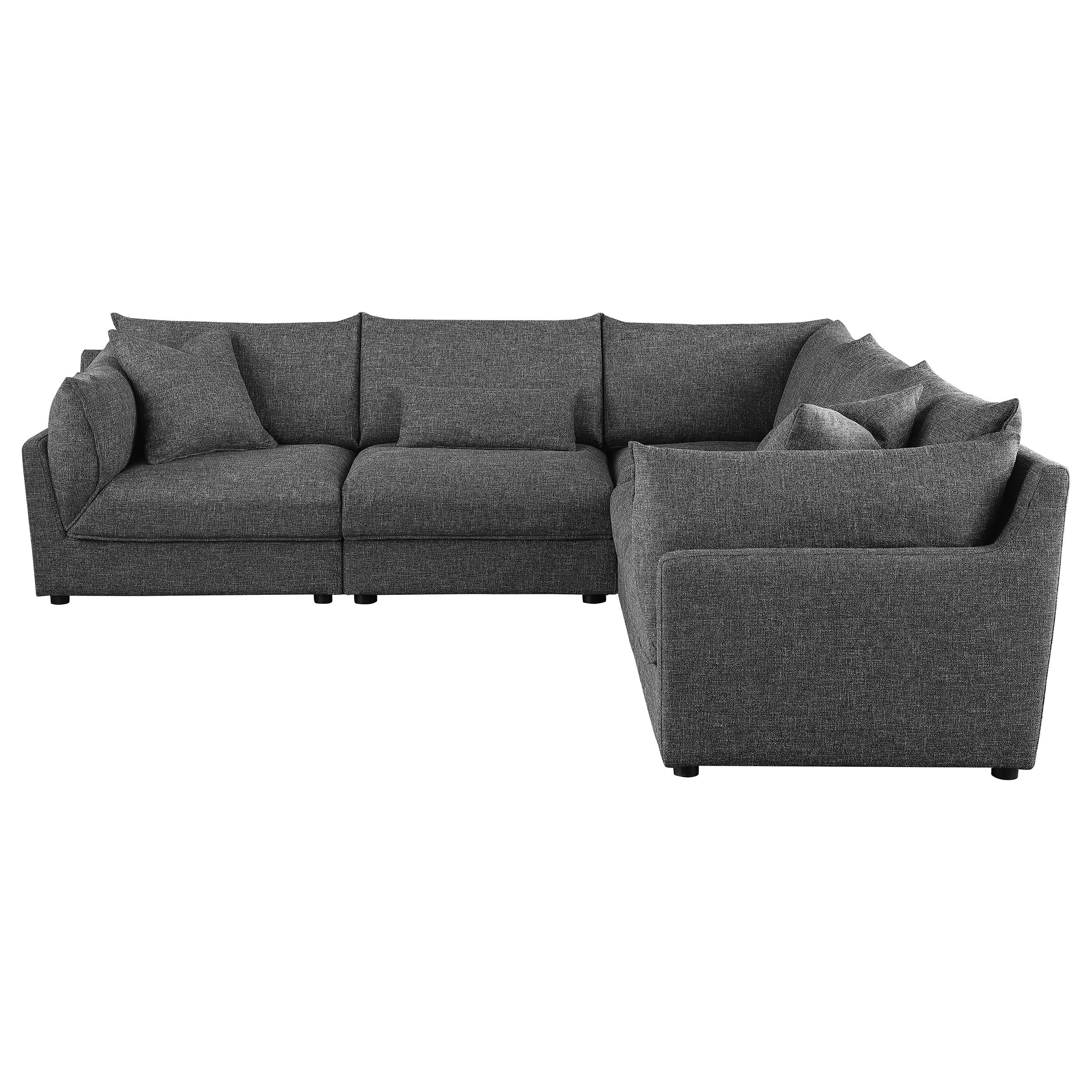 Sasha  Upholstered Modular Sectional Barely Black