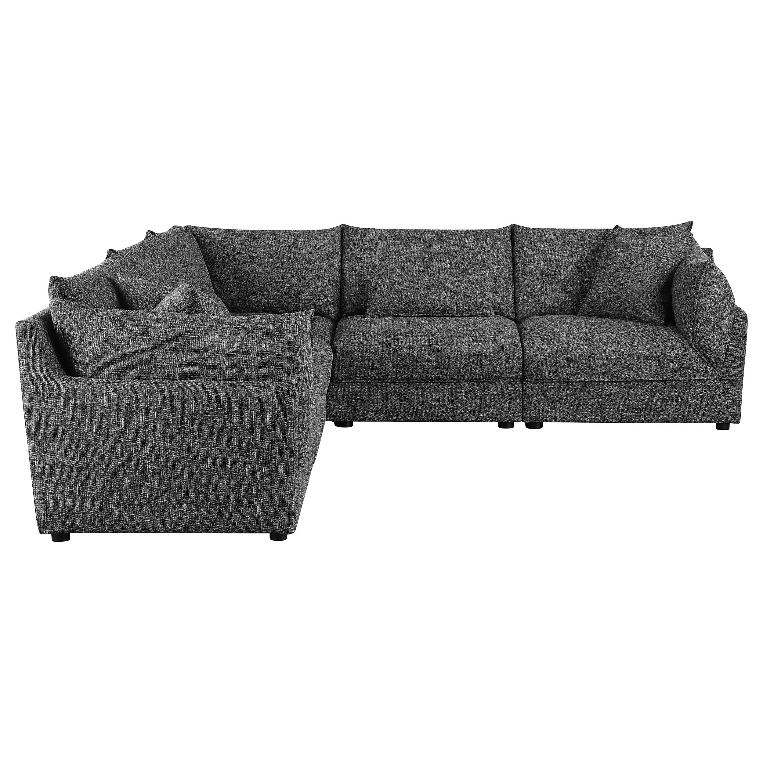Sasha  Upholstered Modular Sectional Barely Black