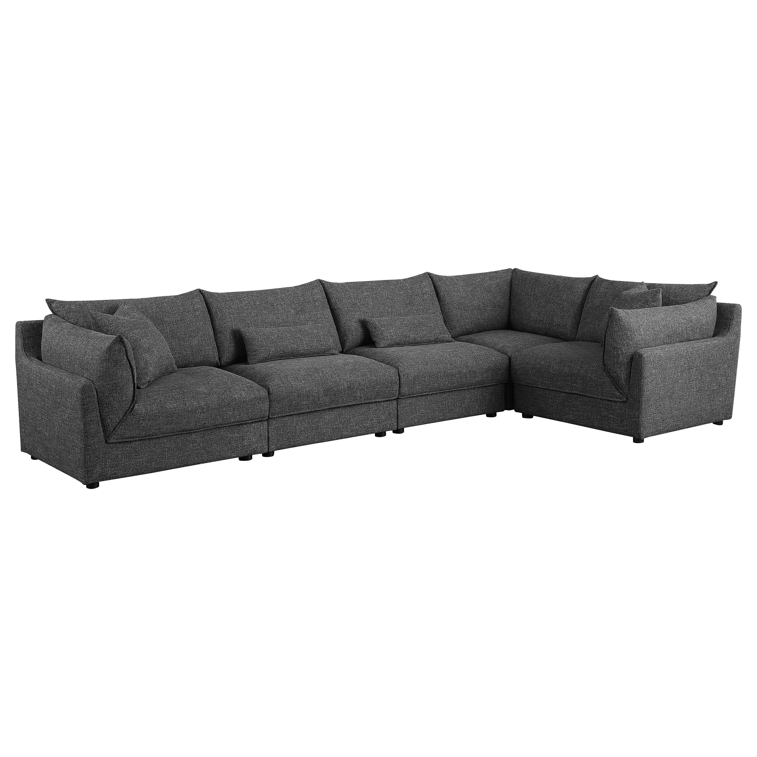 Sasha  Upholstered Modular Sectional Barely Black