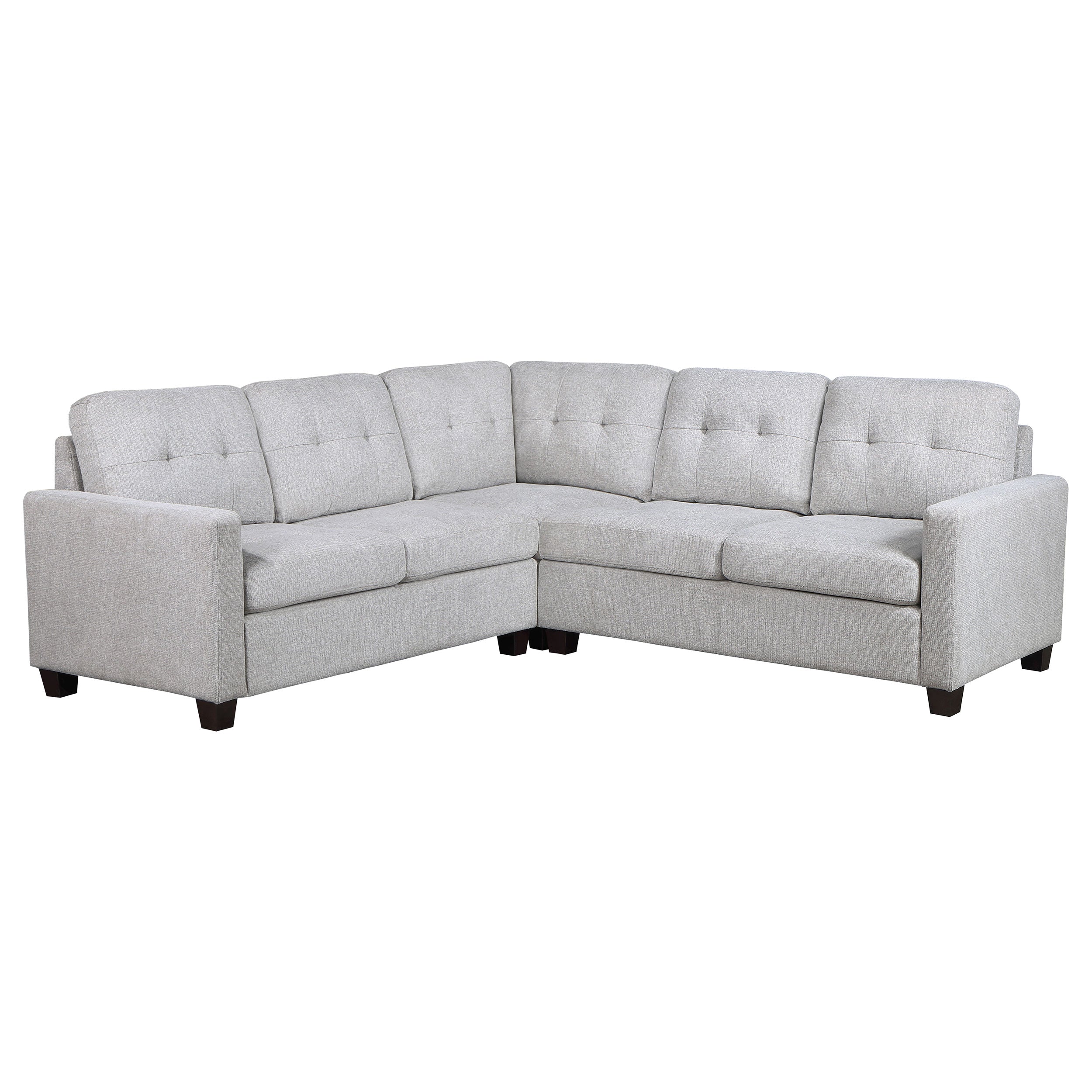 Georgina  Upholstered Sectional Sofa Steel Beige