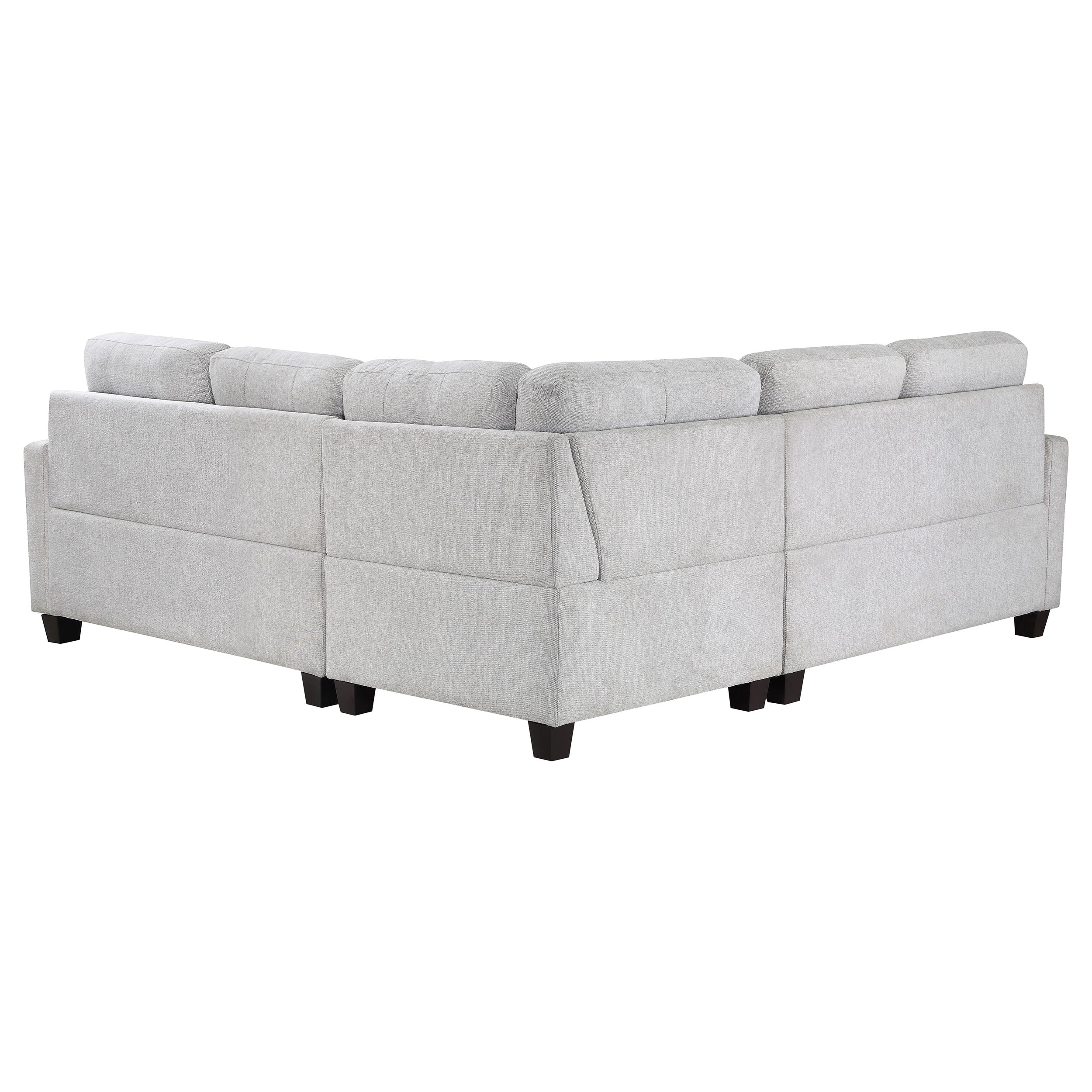 Georgina  Upholstered Sectional Sofa Steel Beige