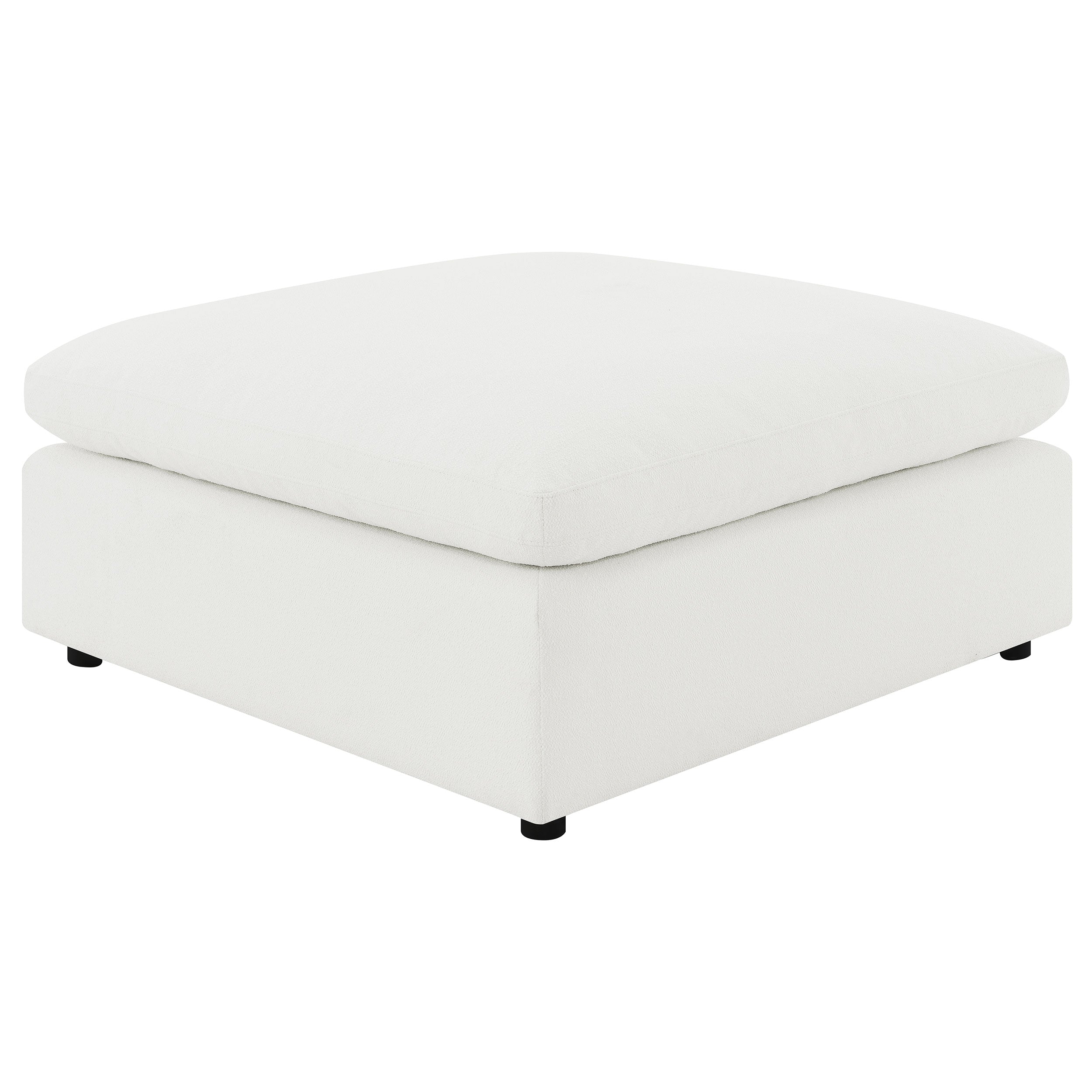 Raleigh Boucle Upholstered Ottoman Grey