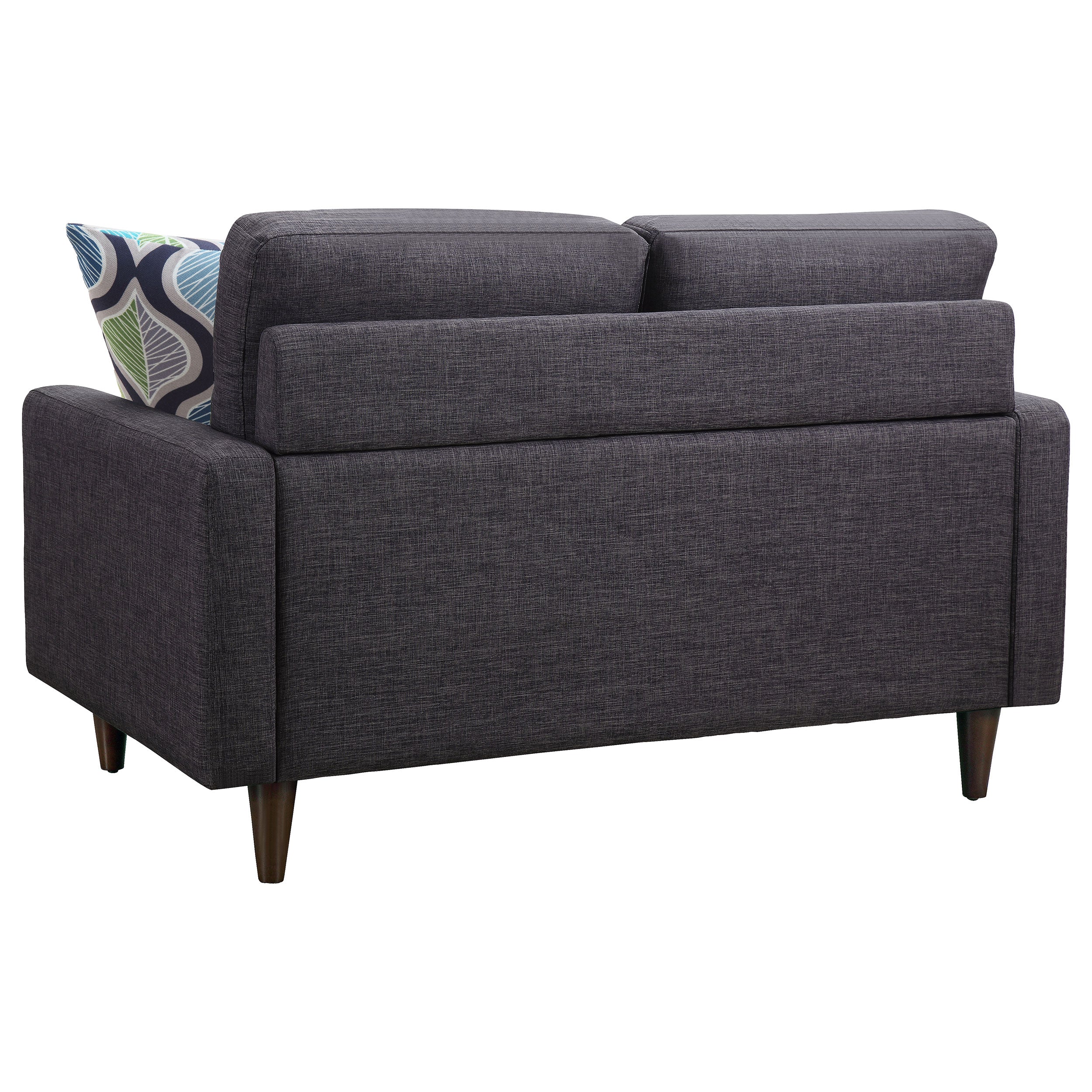 Watsonville  Upholstered Track Arm Sofa Set Grey