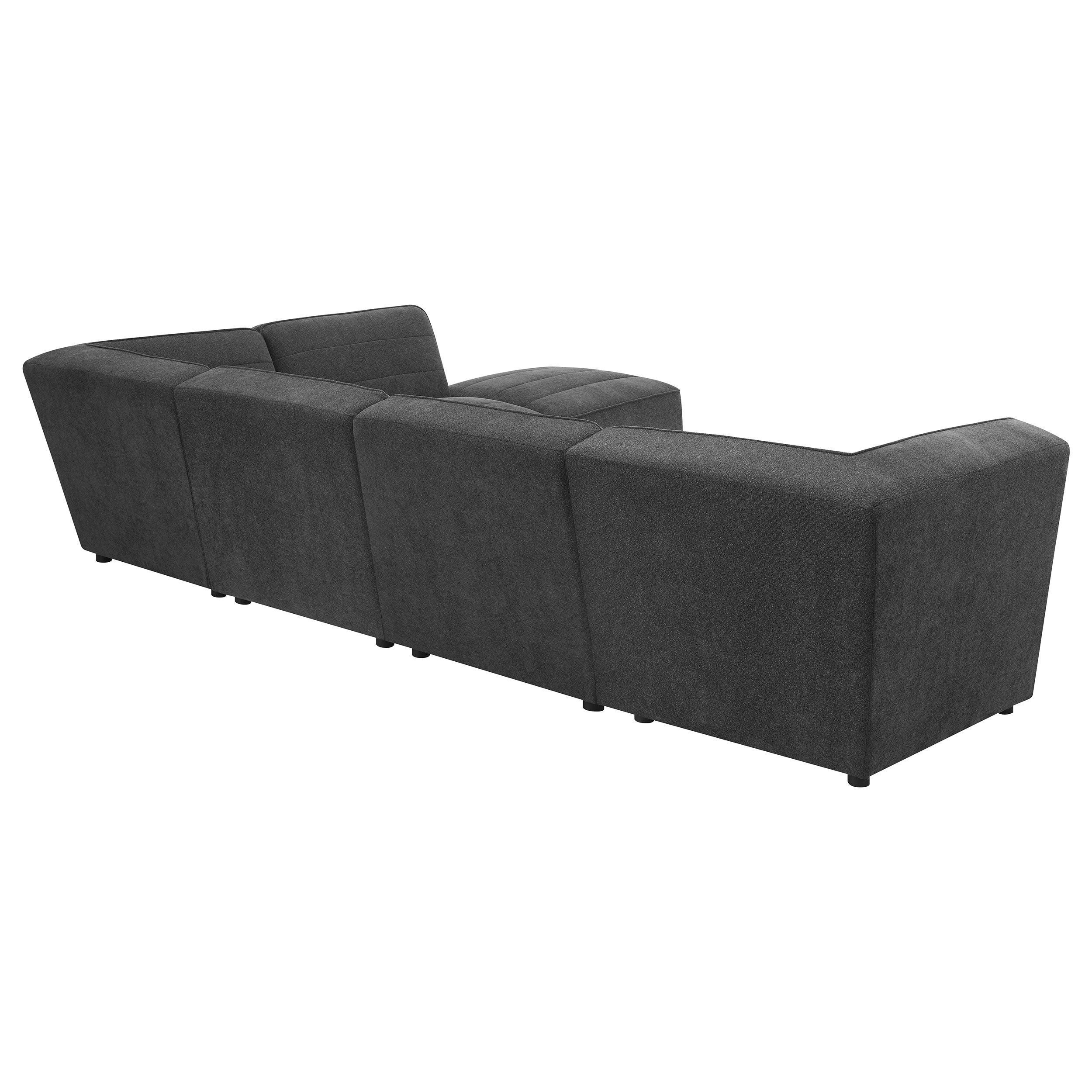 Sunny  Upholstered Modular Sectional Sofa Charcoal