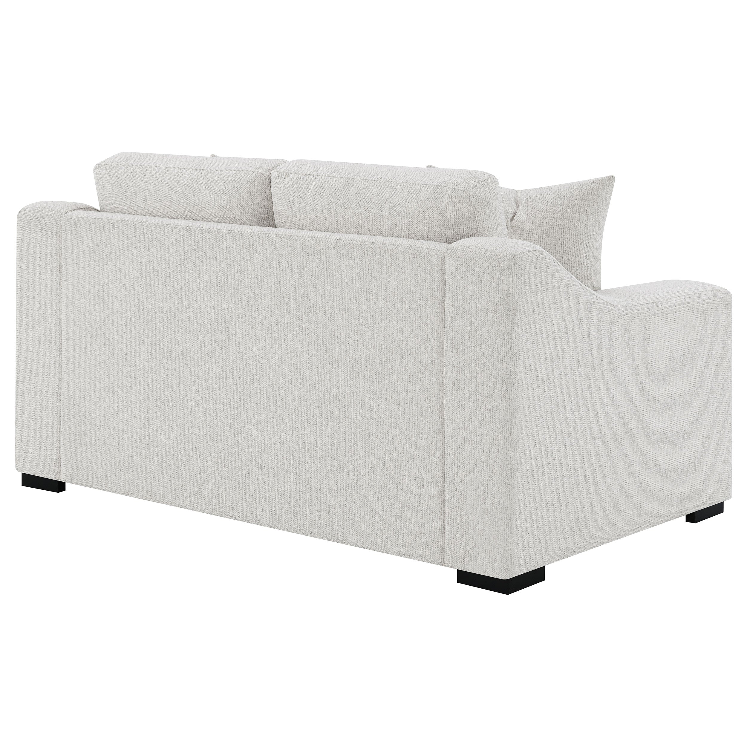 Ashlyn Fabric Upholstered Track Arm Loveseat Sand