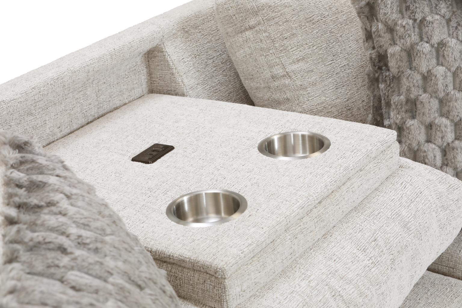 Irving Sofa Chaise with a drop down table