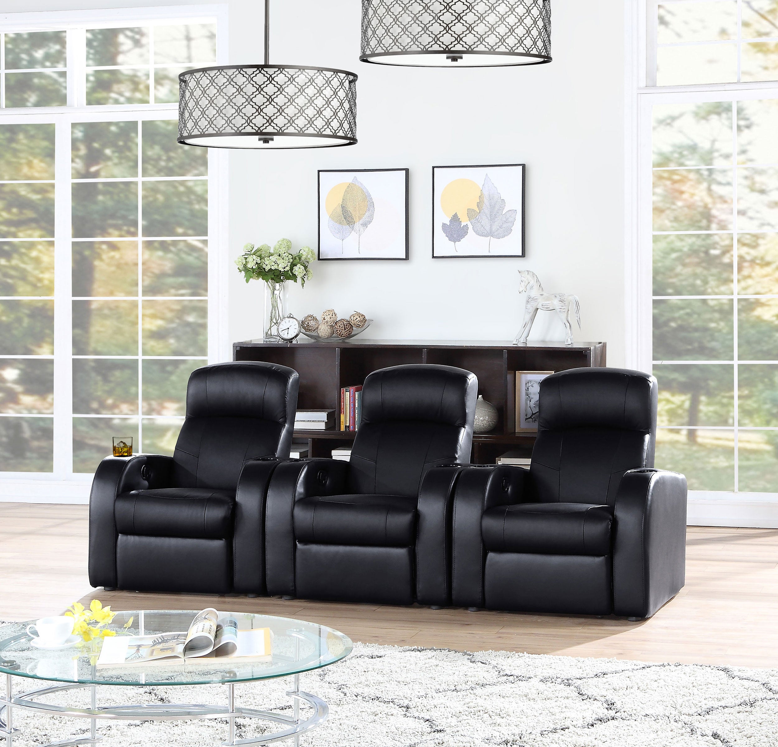 Cyrus  Upholstered Home Theater Seating