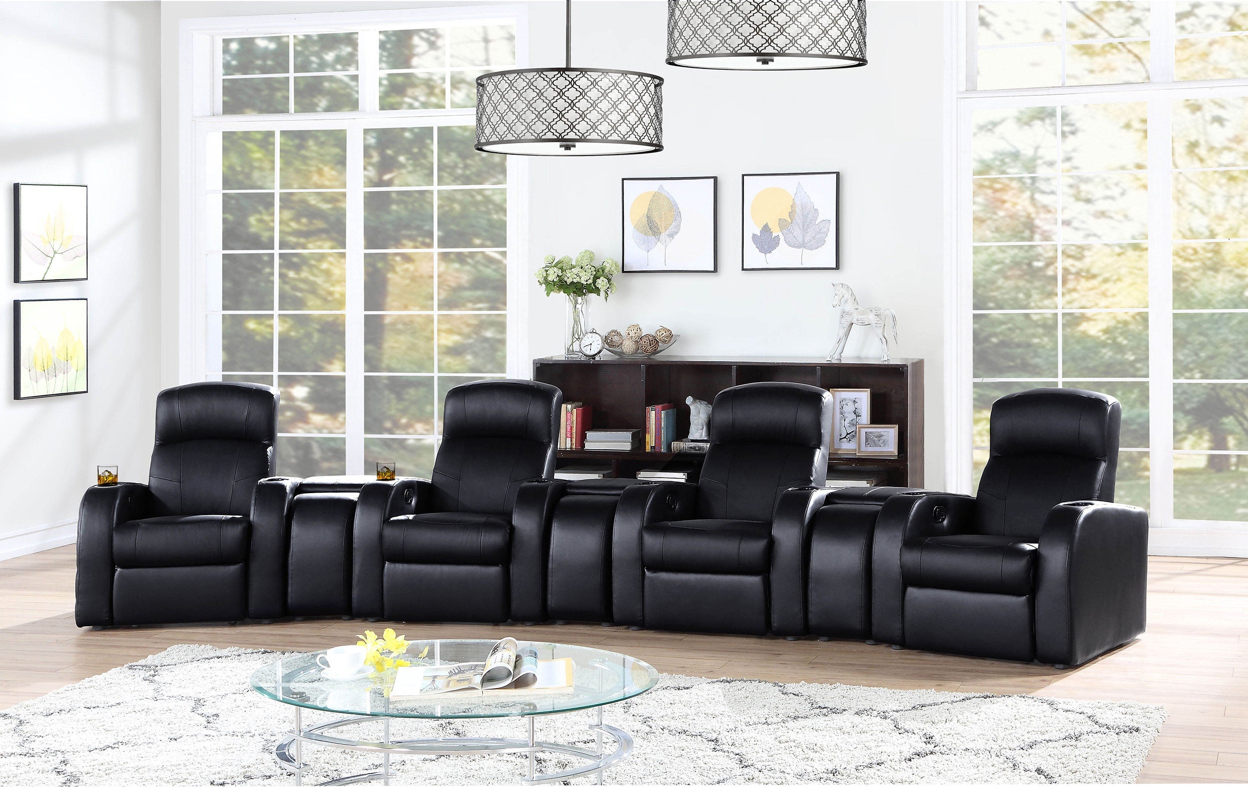 Cyrus  Upholstered Home Theater Seating