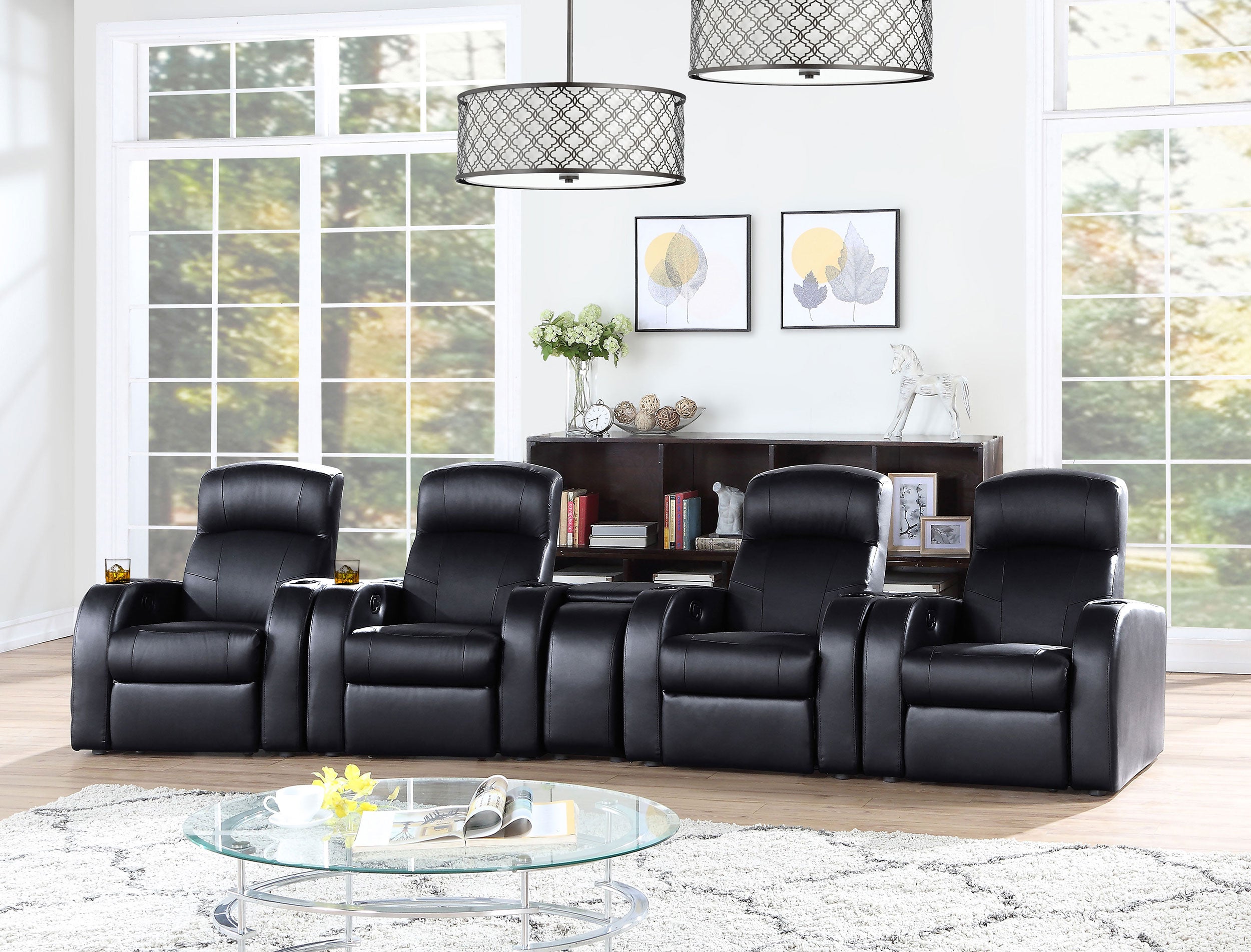 Cyrus  Upholstered Home Theater Seating