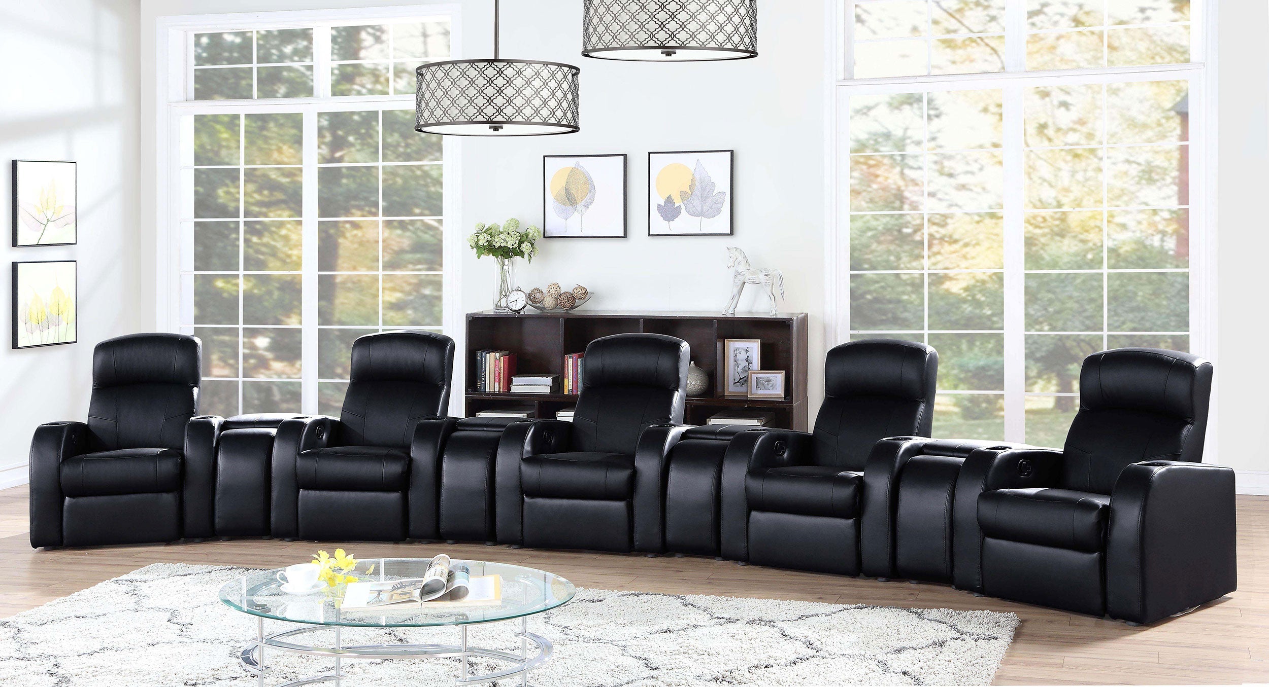Cyrus  Upholstered Home Theater Seating