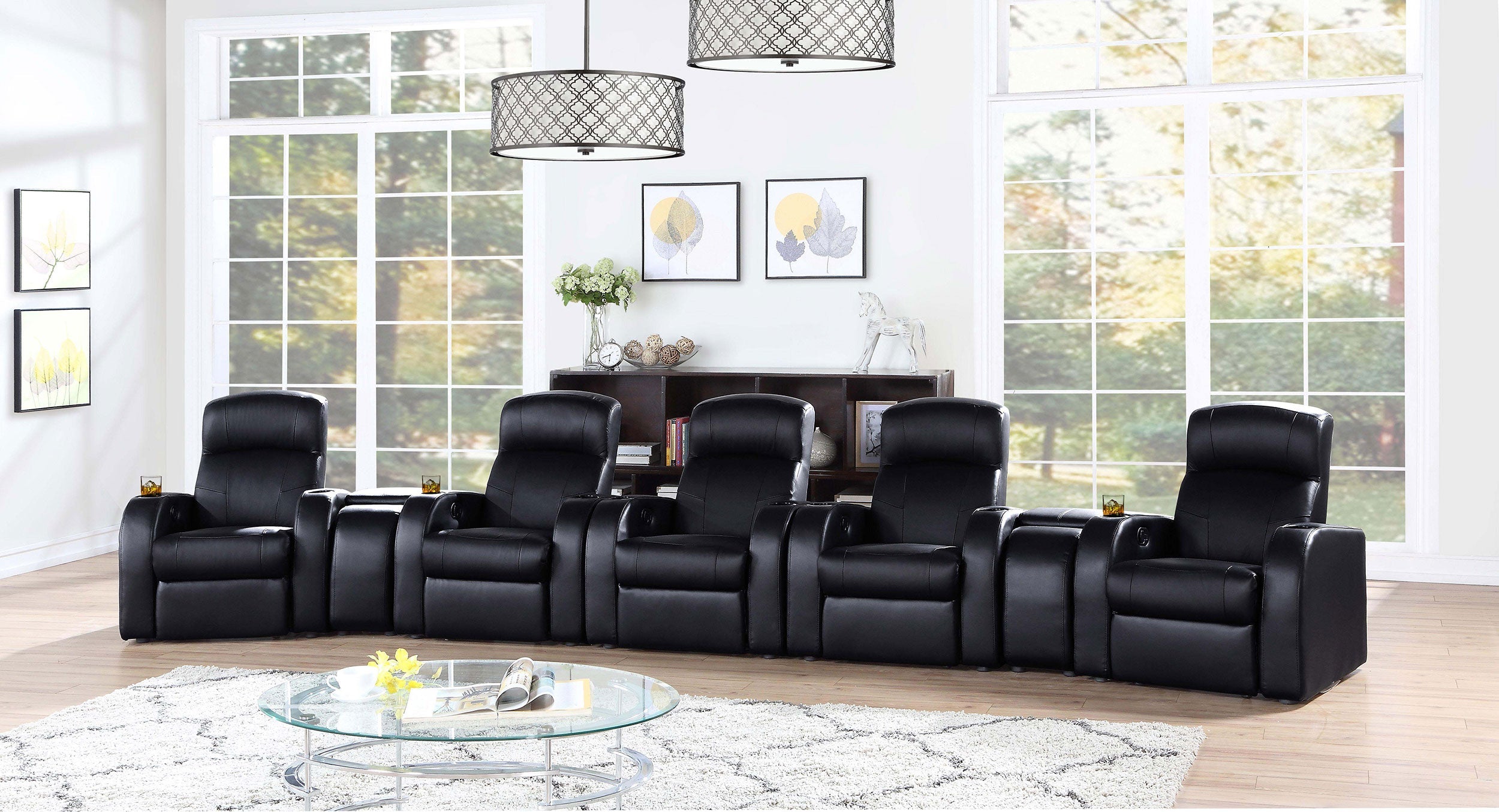 Cyrus  Upholstered Home Theater Seating