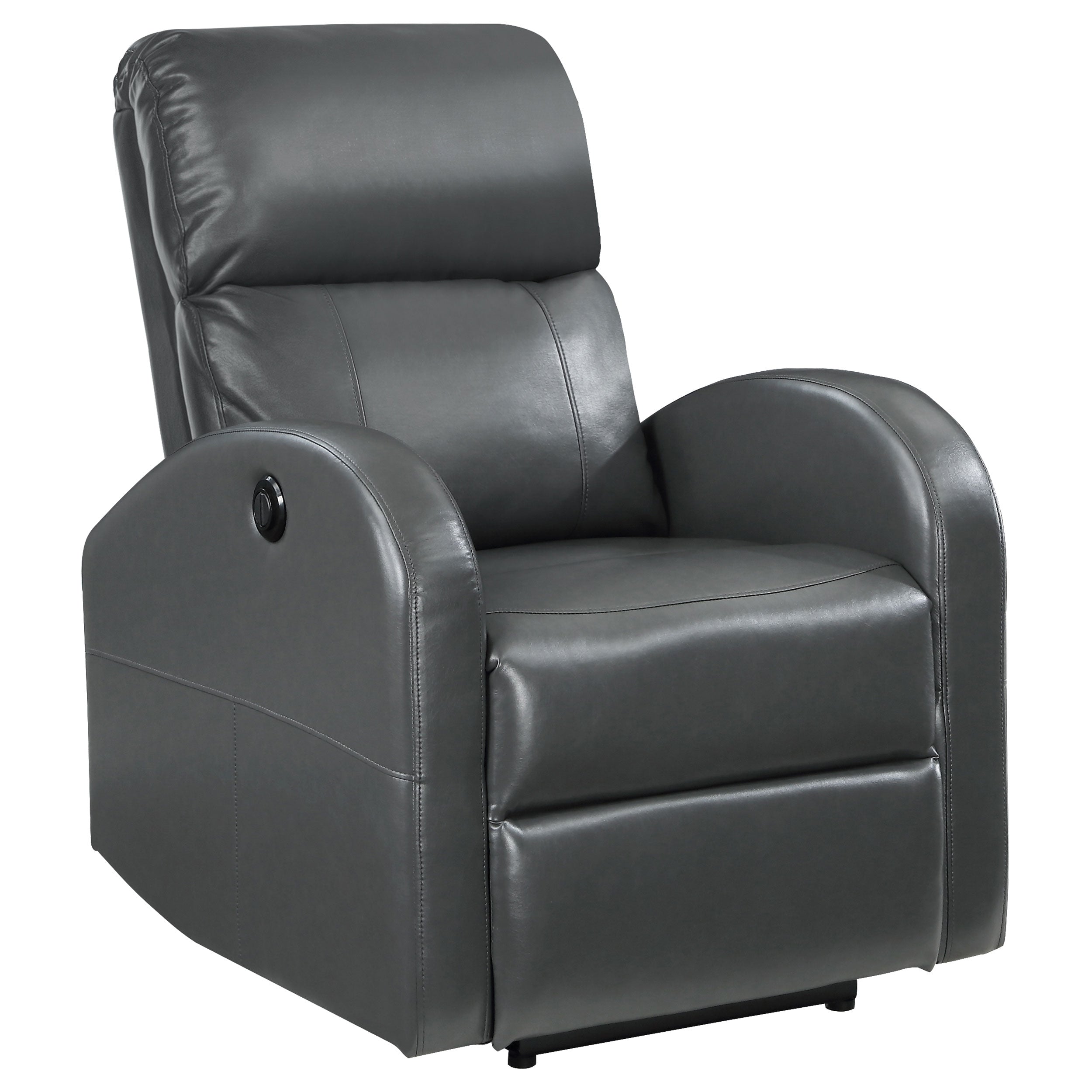 Grant Upholstered Power Recliner Chair Brown