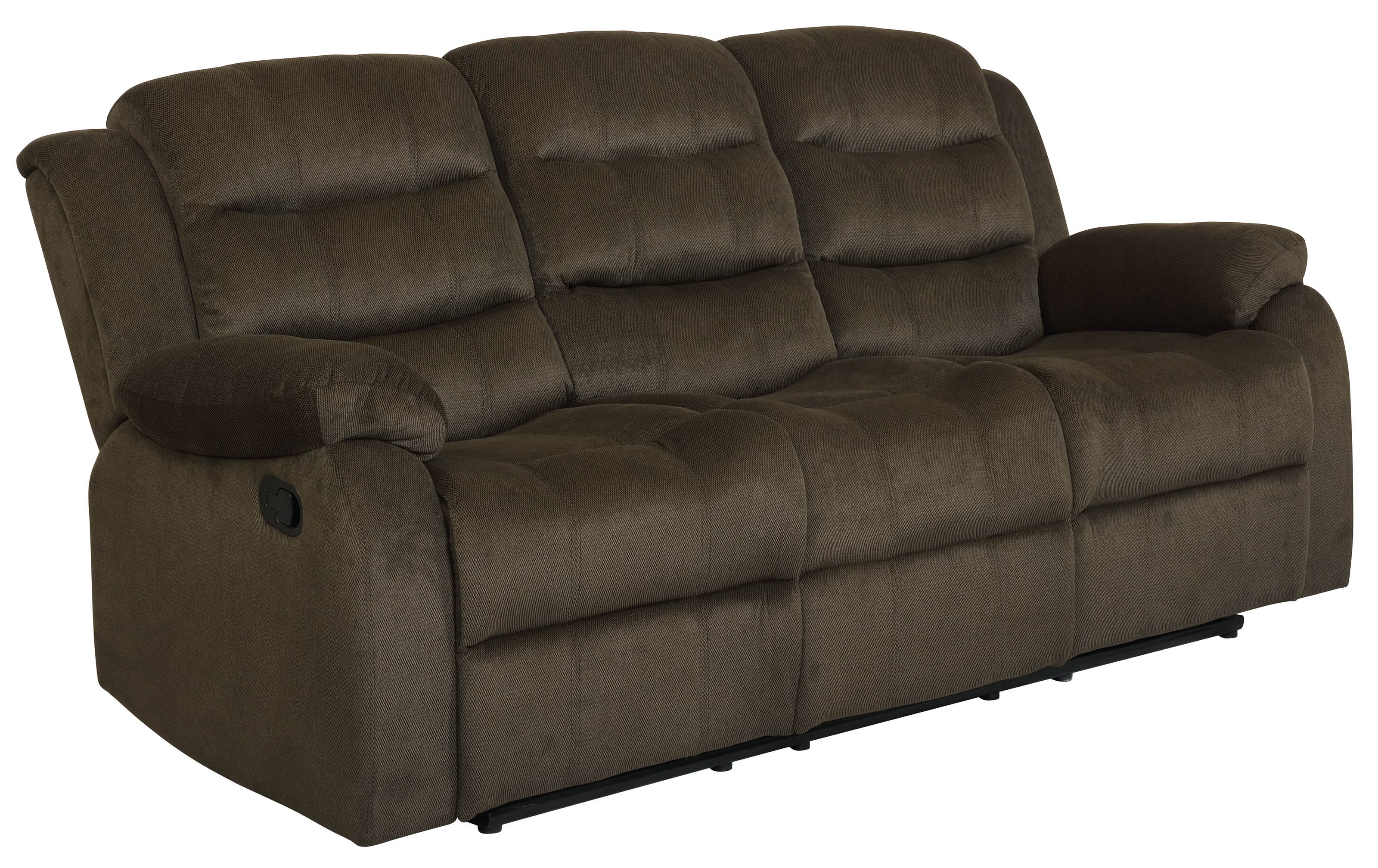 Rodman  Upholstered Reclining Sofa Set Olive Brown
