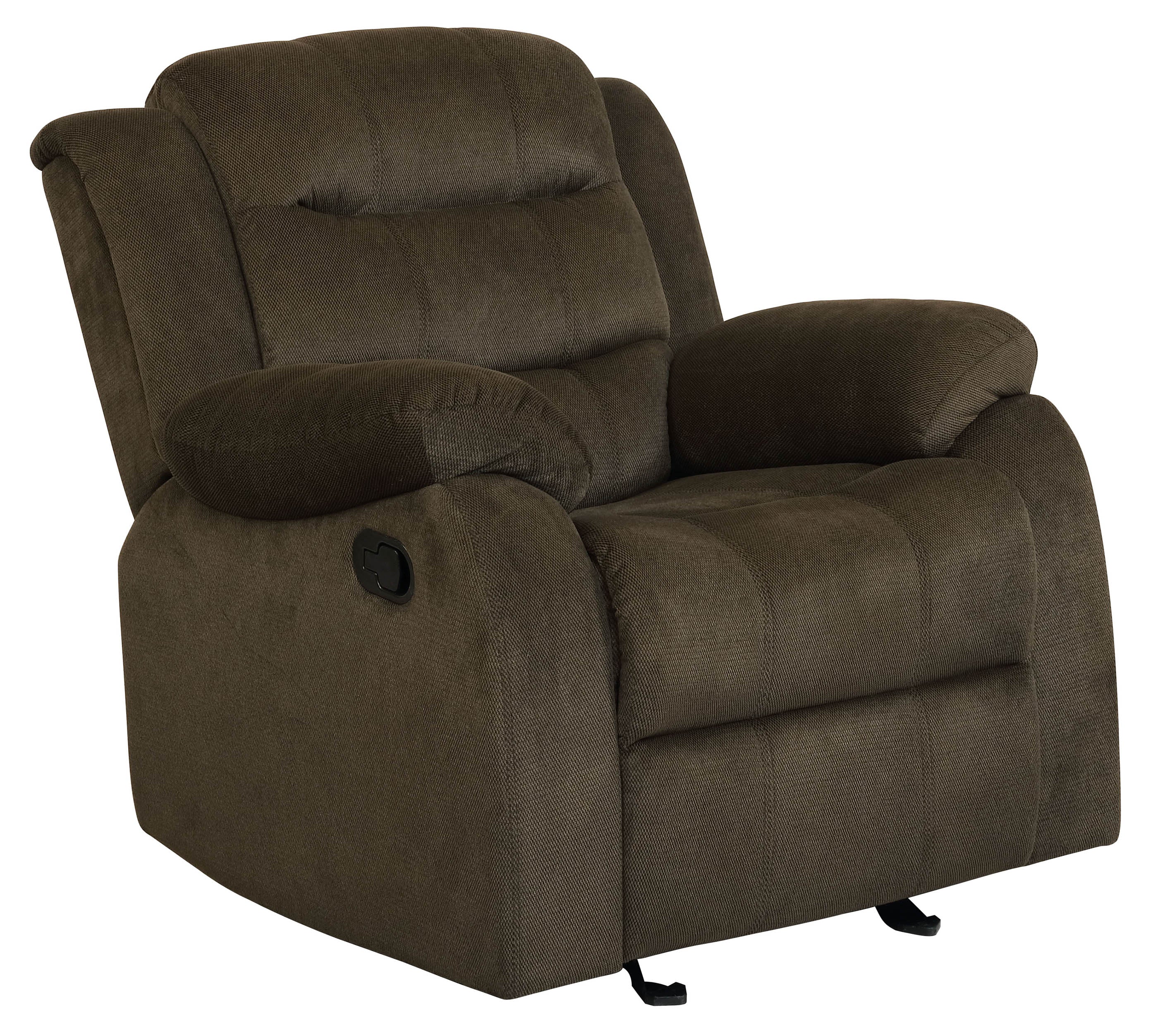 Rodman  Upholstered Reclining Sofa Set Olive Brown