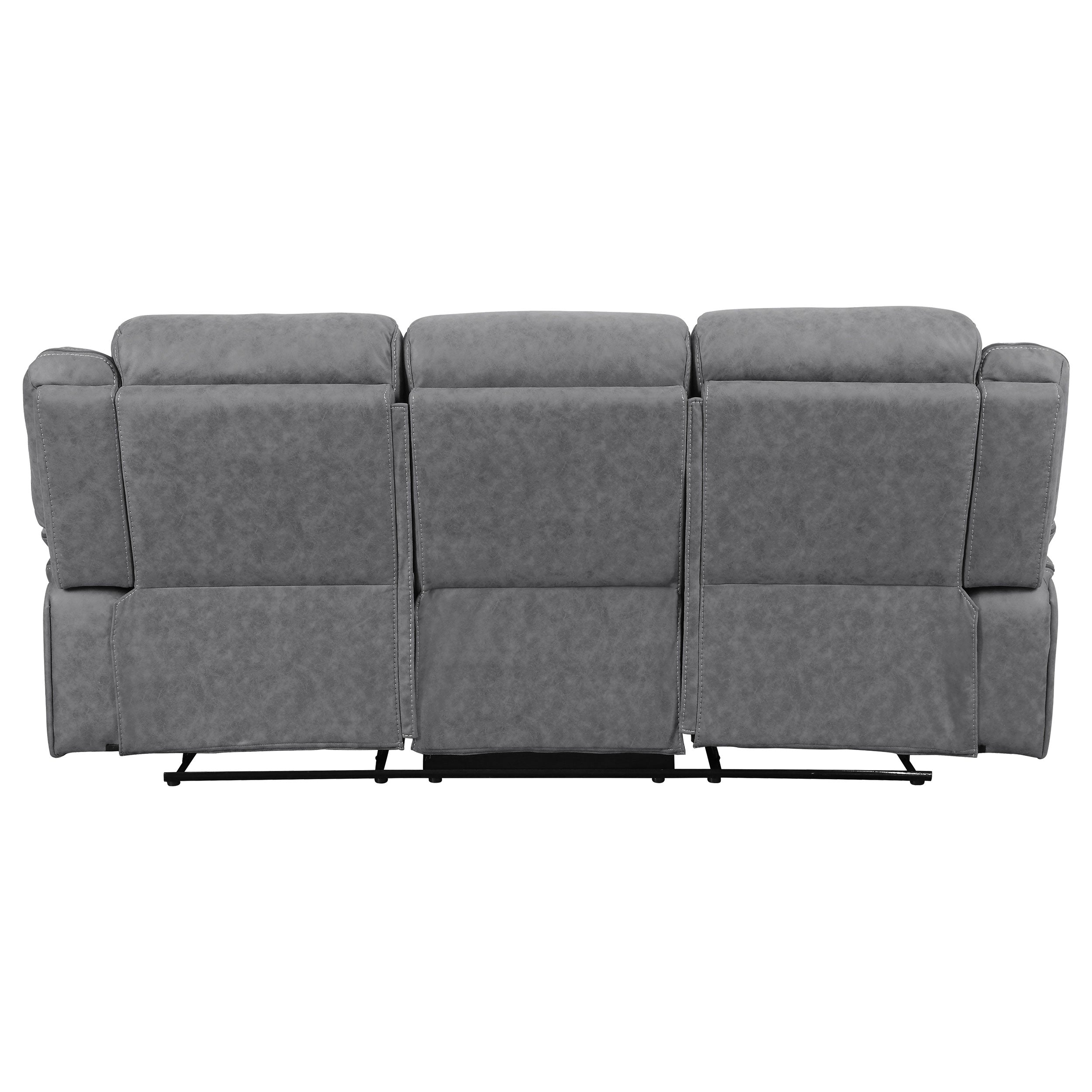 Higgins  Upholstered Motion Reclining Sofa Set Grey
