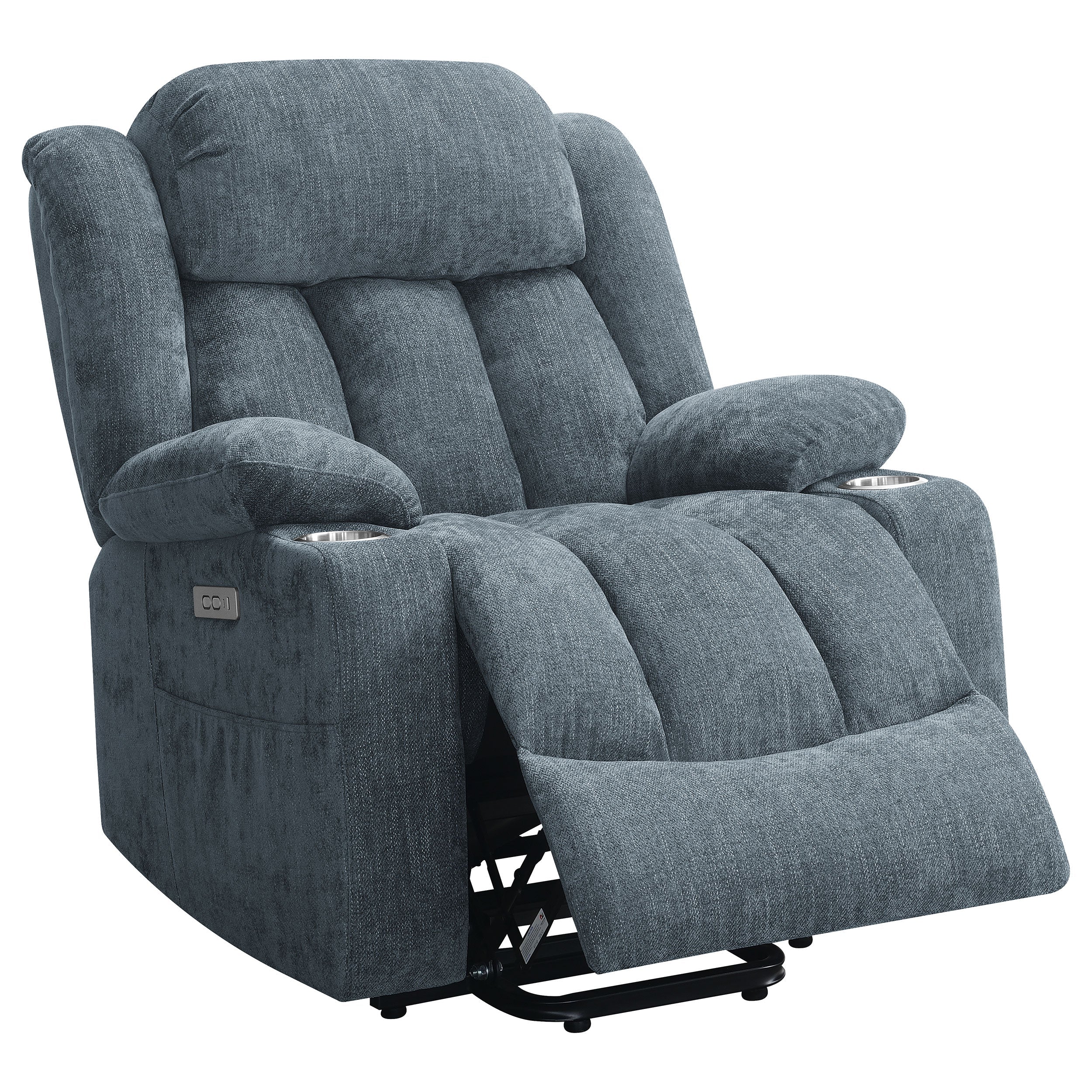 Houston Upholstered Power Lift Recliner Chair Camel