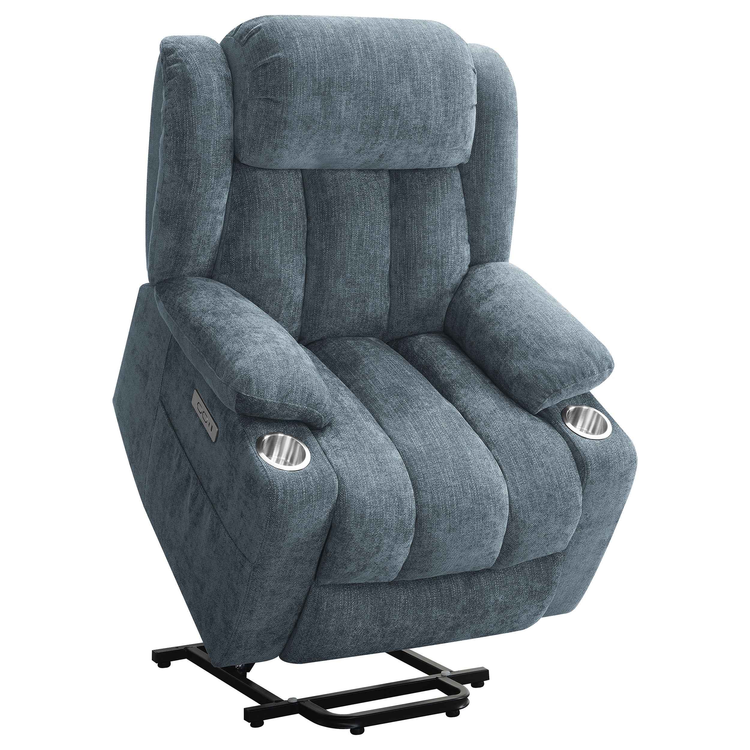 Houston Upholstered Power Lift Recliner Chair Camel