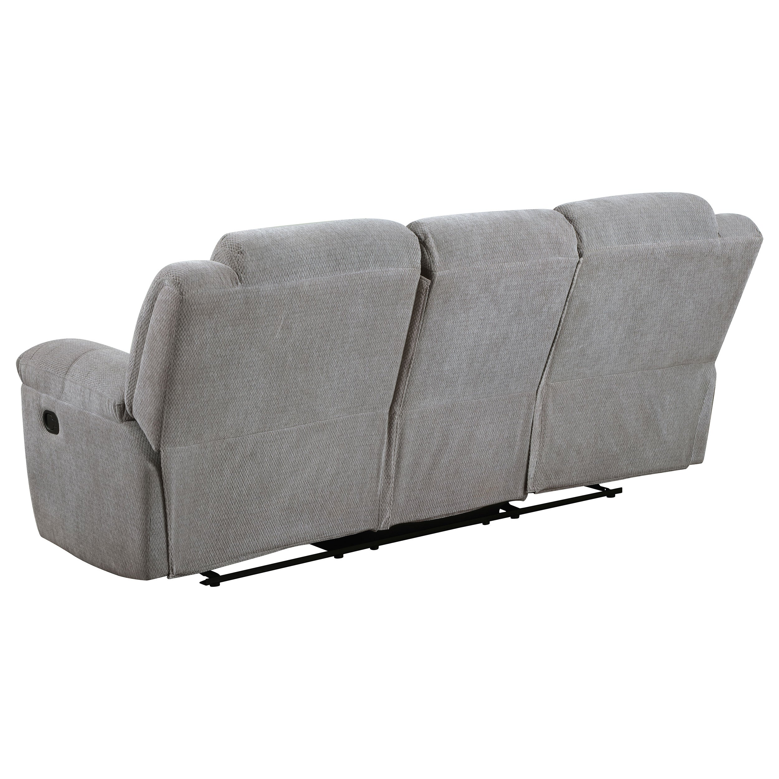Gilson  Chenille Upholstered Reclining Sofa Set Grey