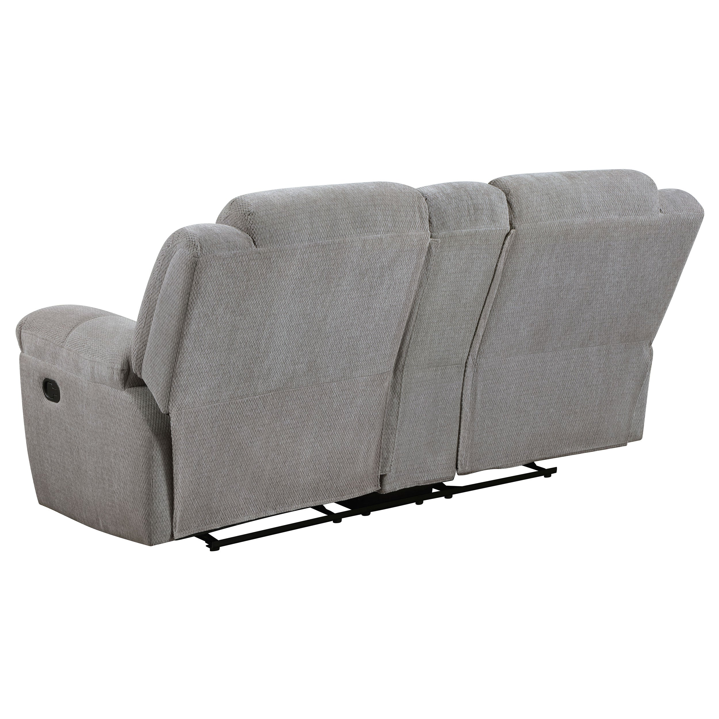 Gilson  Chenille Upholstered Reclining Sofa Set Grey