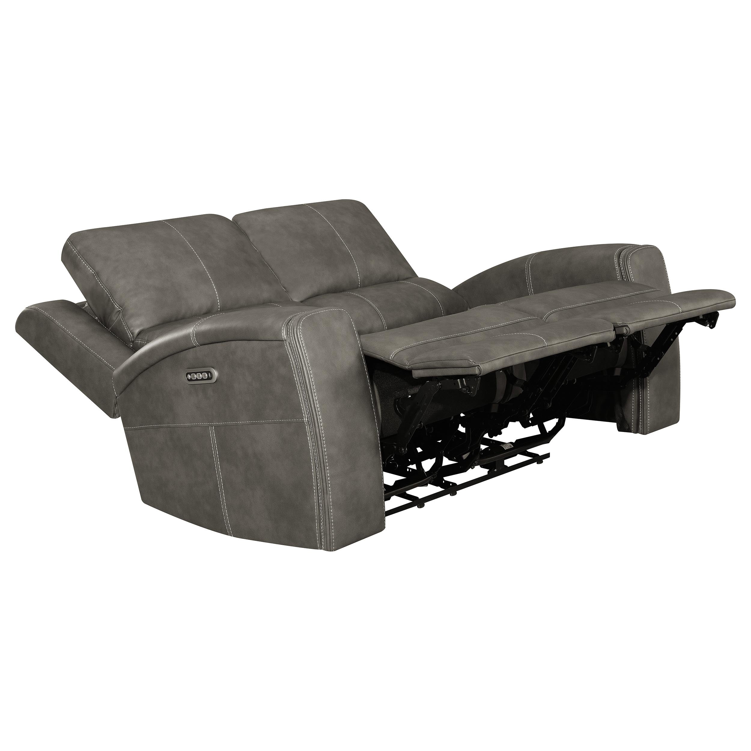 Brickston Triple Power Reclining Sofa Set Charcoal