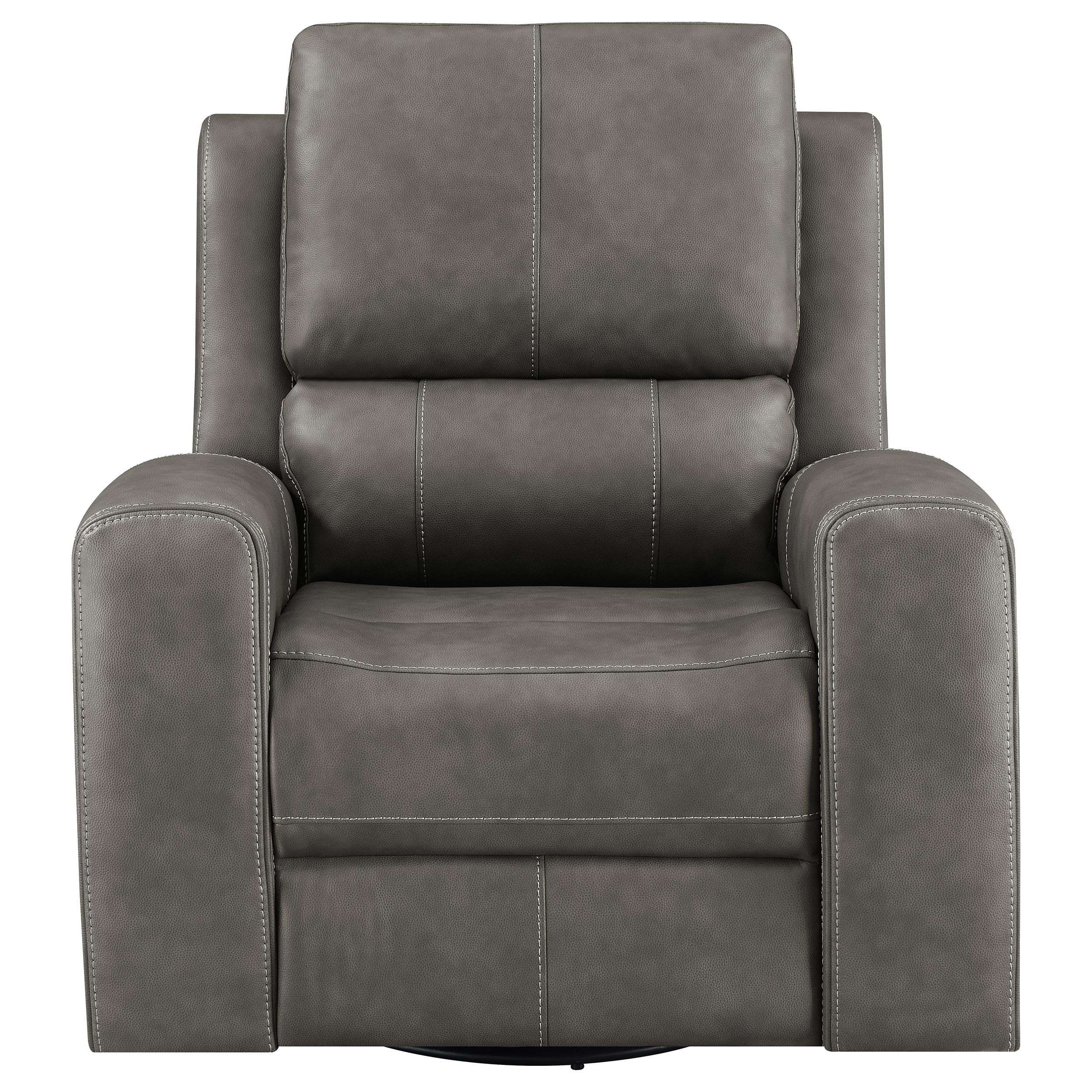 Brickston Triple Power Swivel Glider Recliner Charcoal