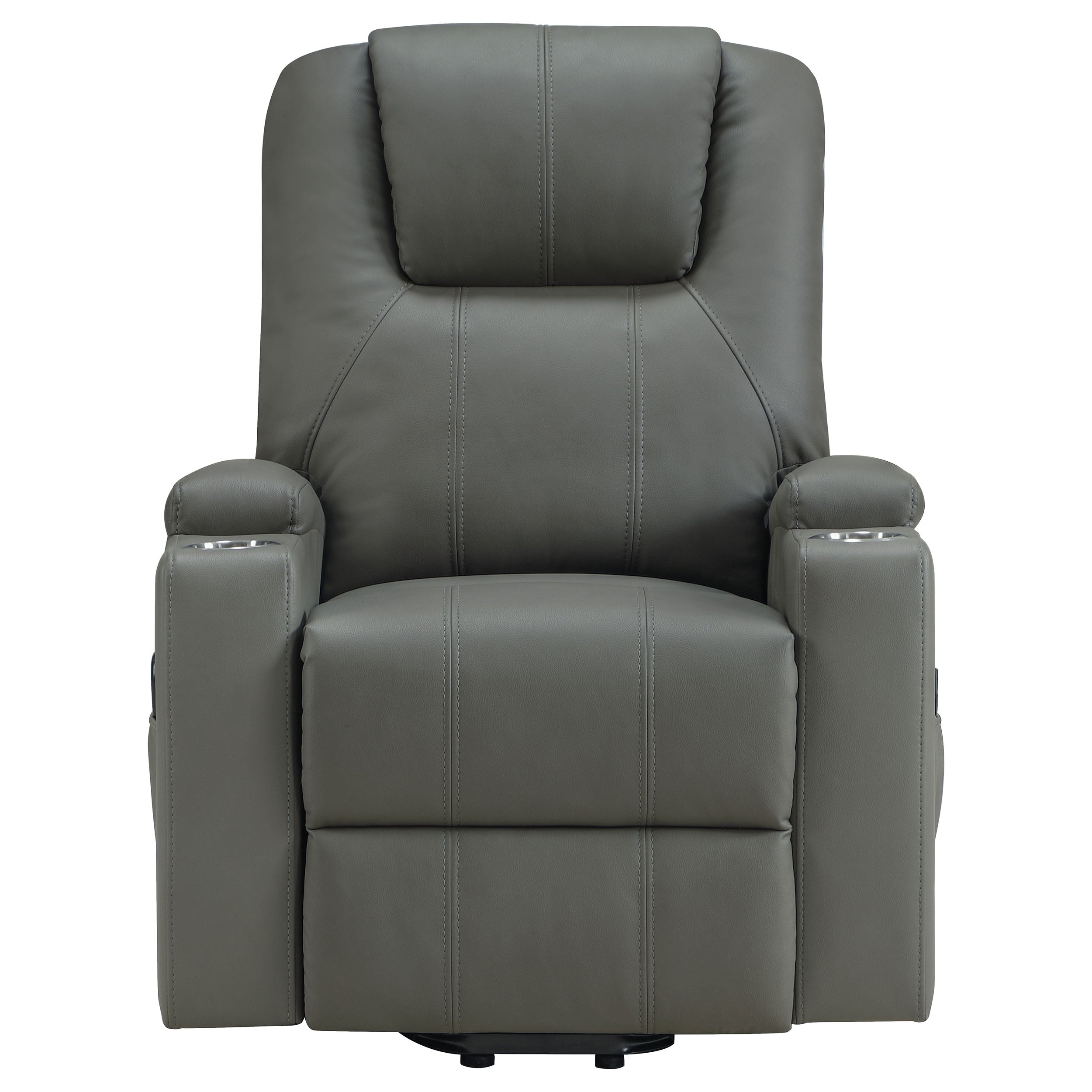 Armstrong Upholstered Power Lift Massage Recliner Ivory