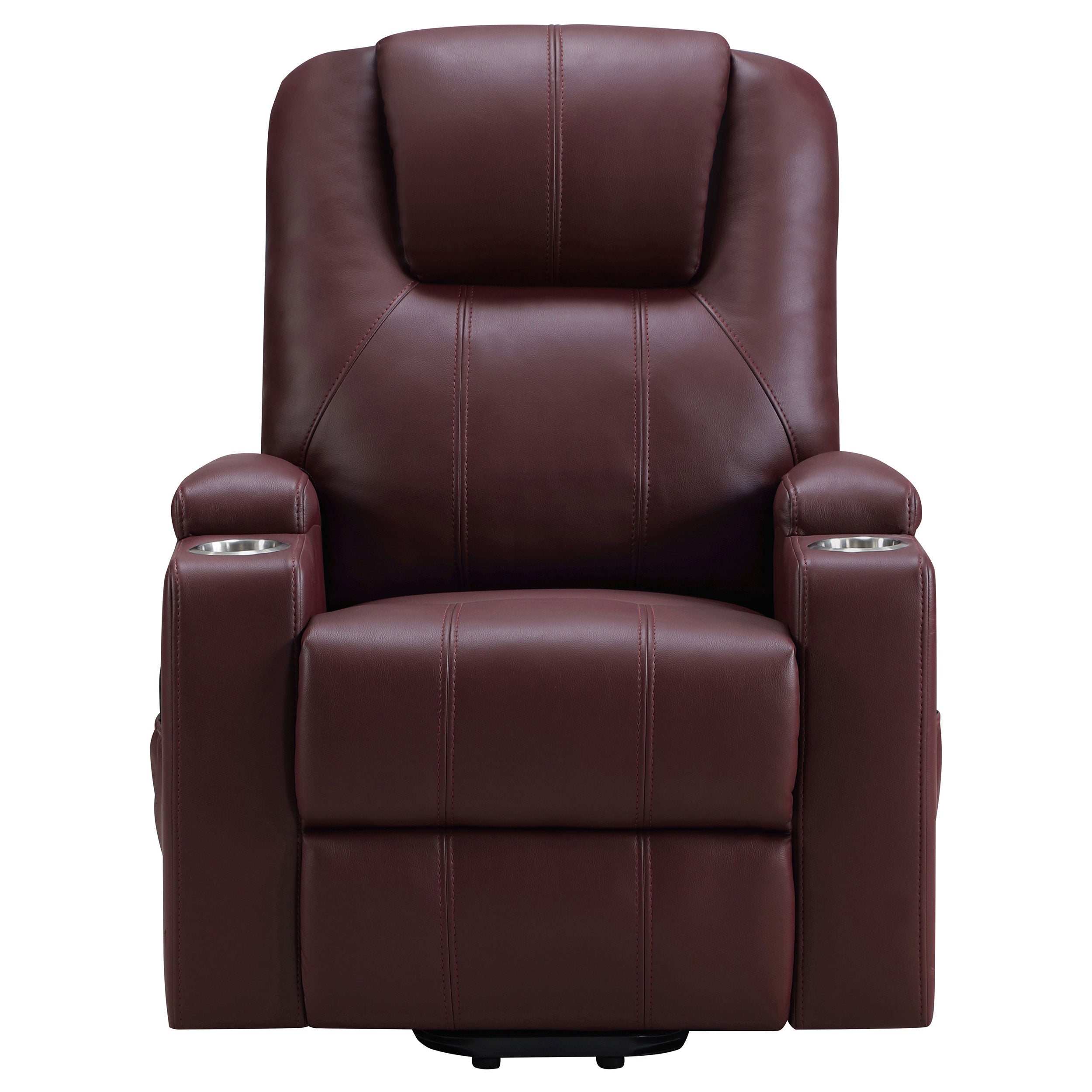 Armstrong Upholstered Power Lift Massage Recliner Black