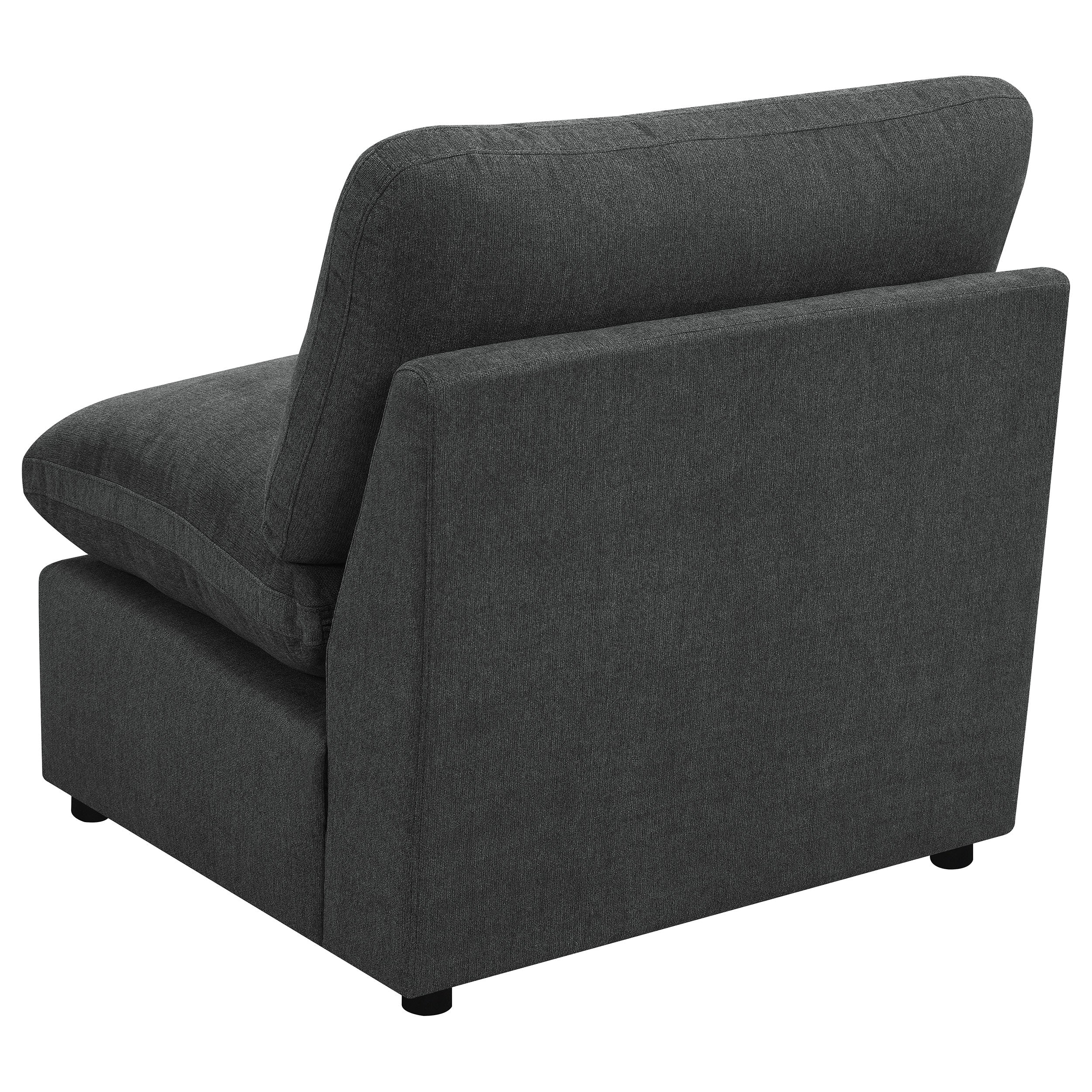 Collins Modular Armless Chair Grey