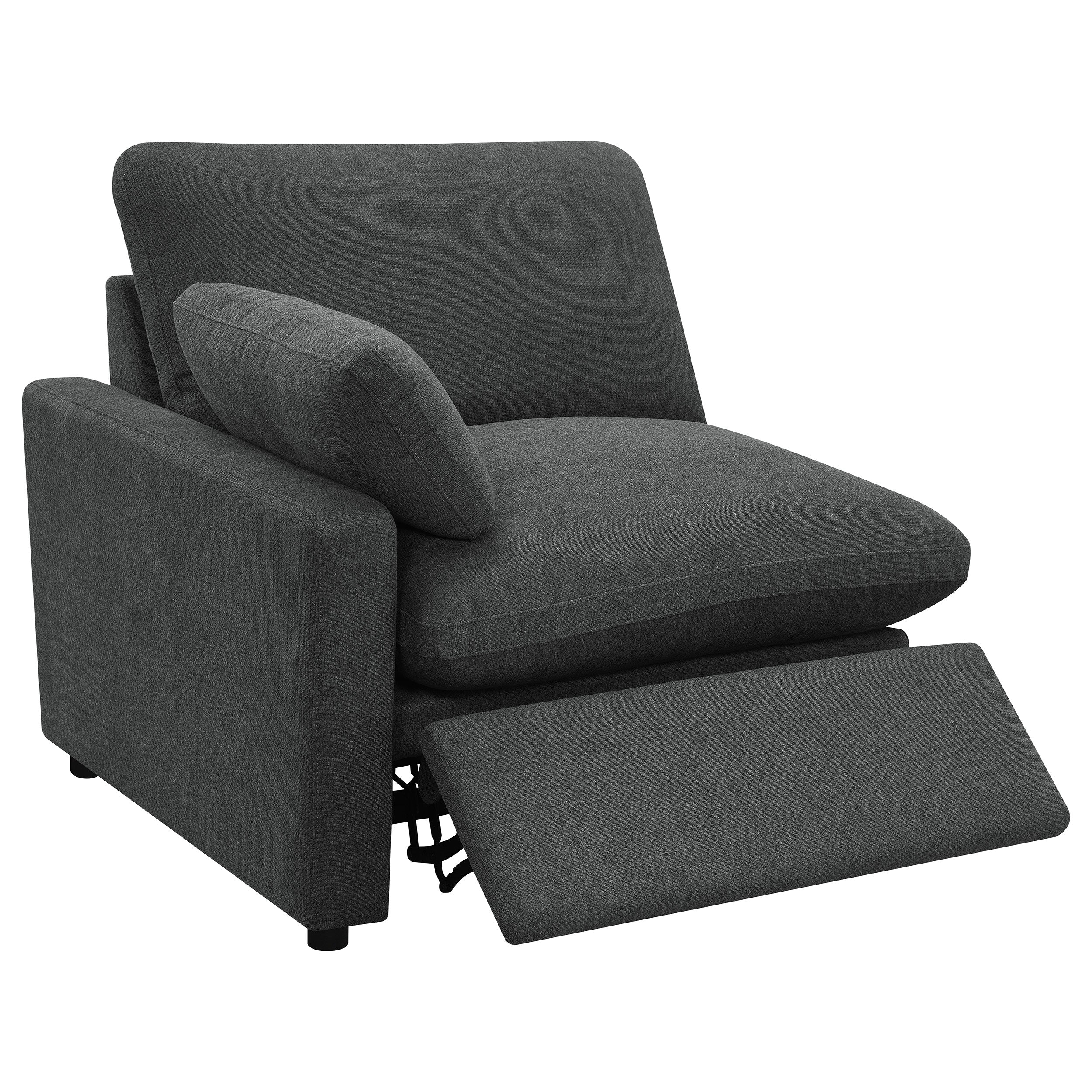 Collins Modular Power Armless Recliner Dark Grey