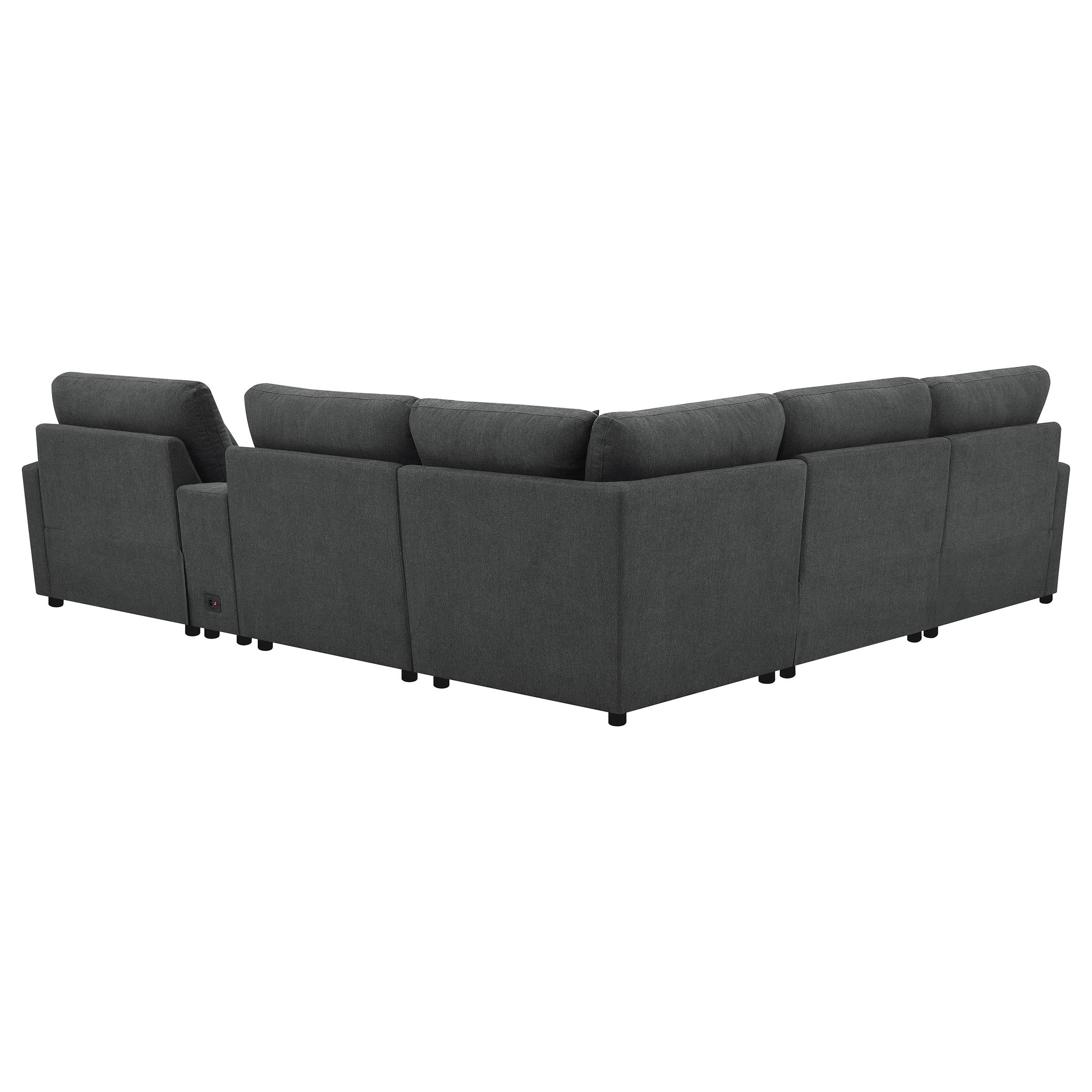 Collins Modular Power Reclining Sectional Dark Grey