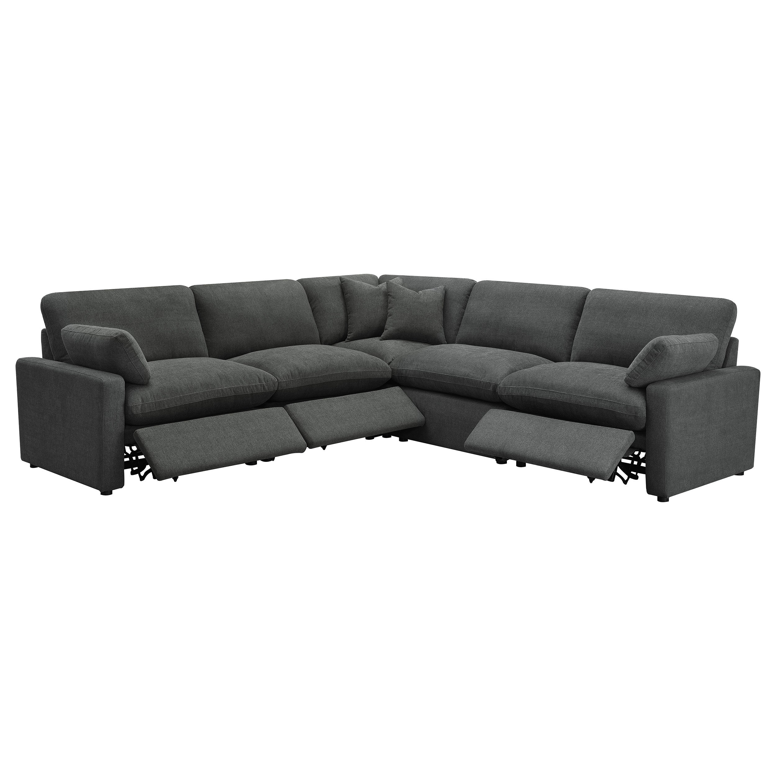 Collins Modular Power Reclining Sectional Dark Grey