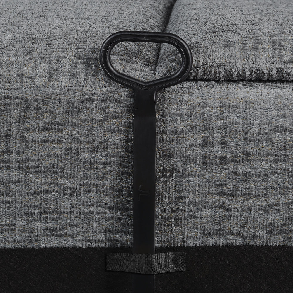 Bahrain UpholsteredRecliner Charcoal