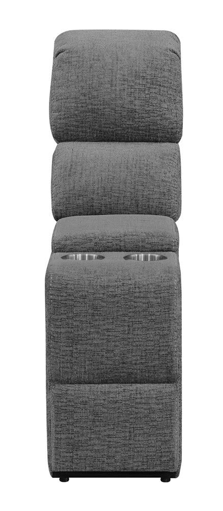 Bahrain UpholsteredRecliner Charcoal