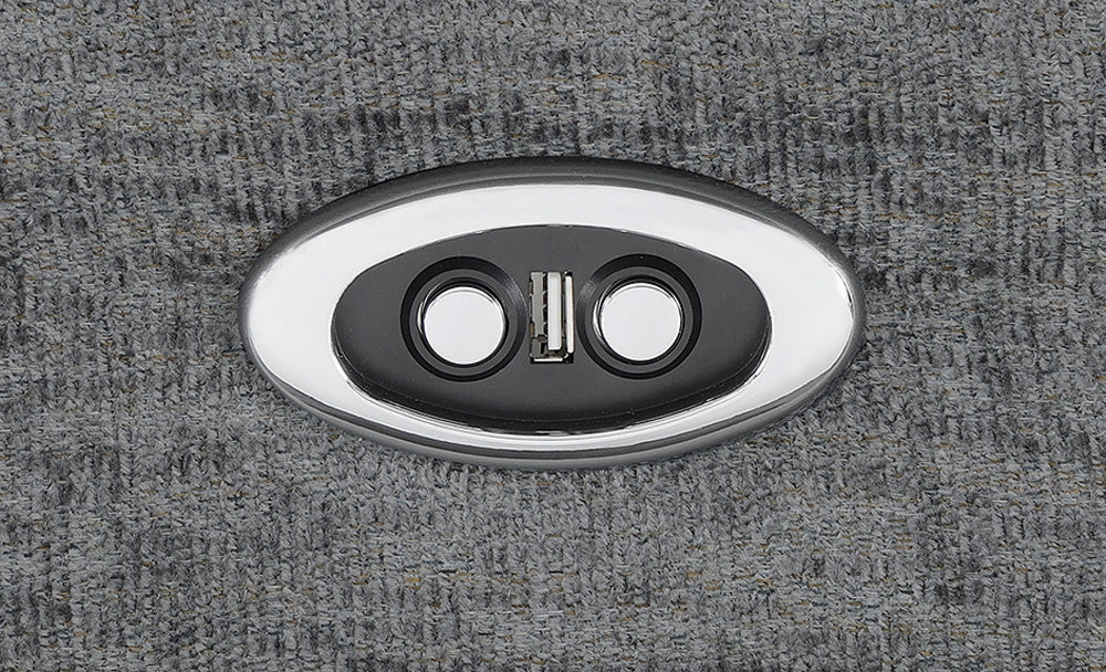 Bahrain UpholsteredRecliner Charcoal