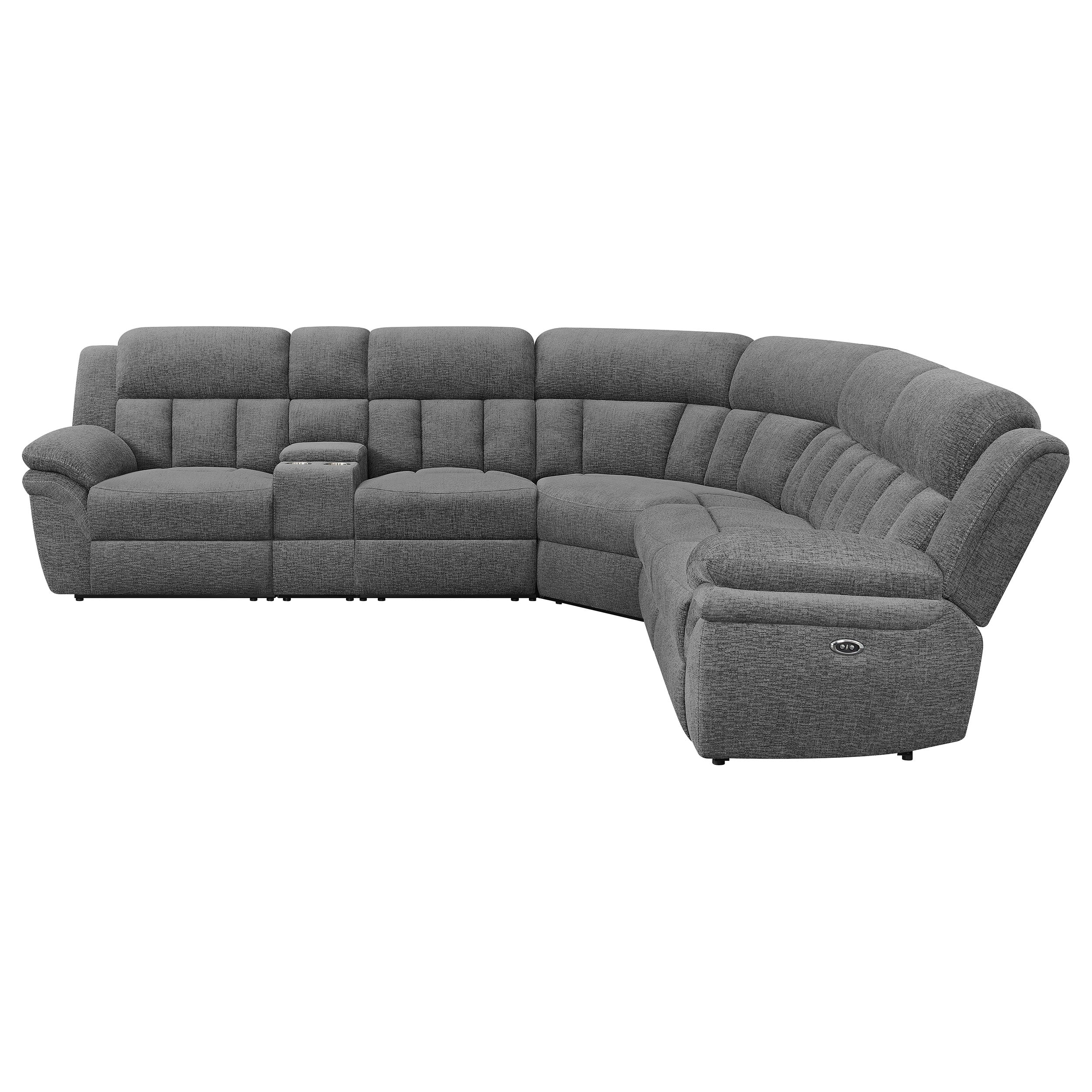 Bahrain Modular Power Reclining Sectional Charcoal