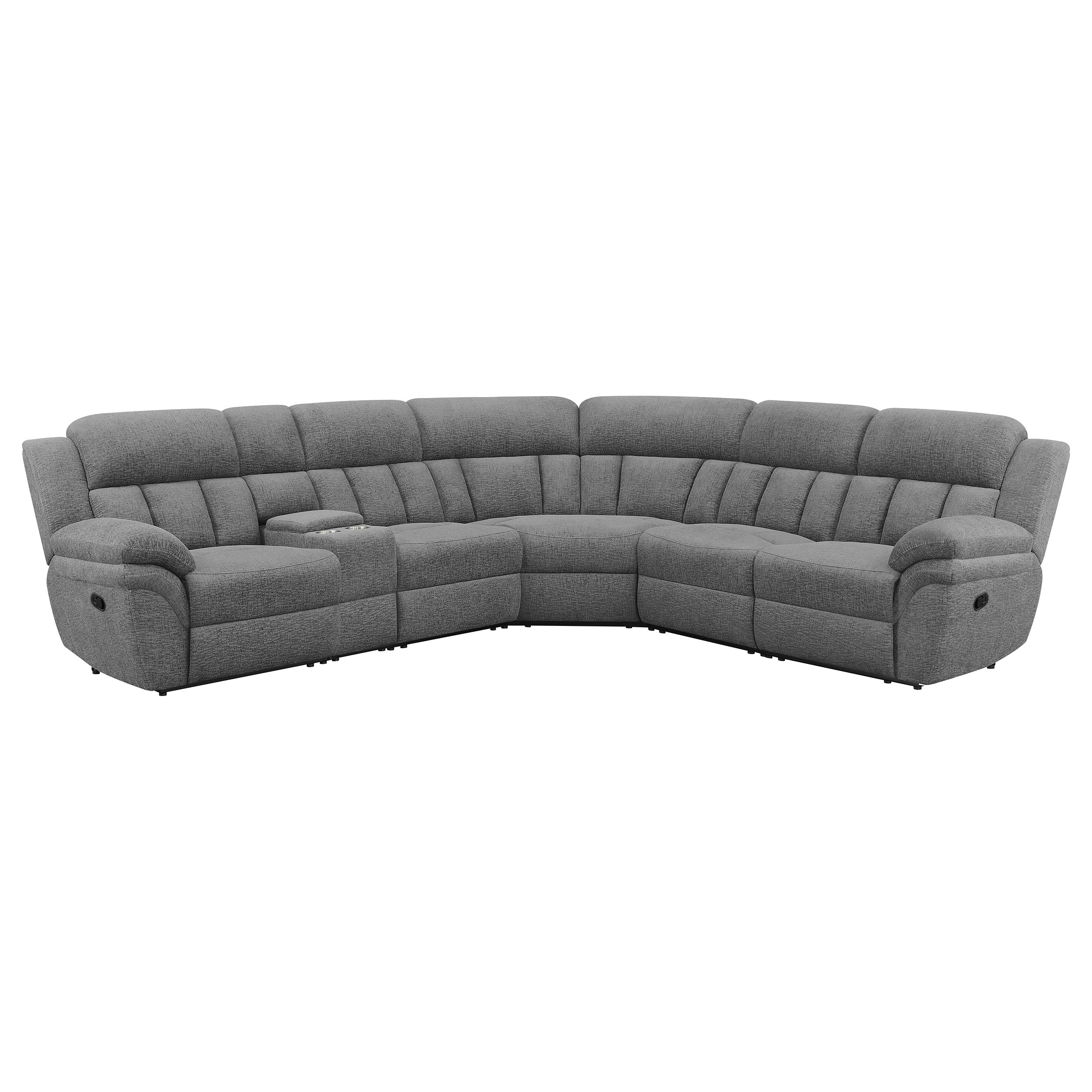 Bahrain  Modular Power Reclining Sectional Charcoal