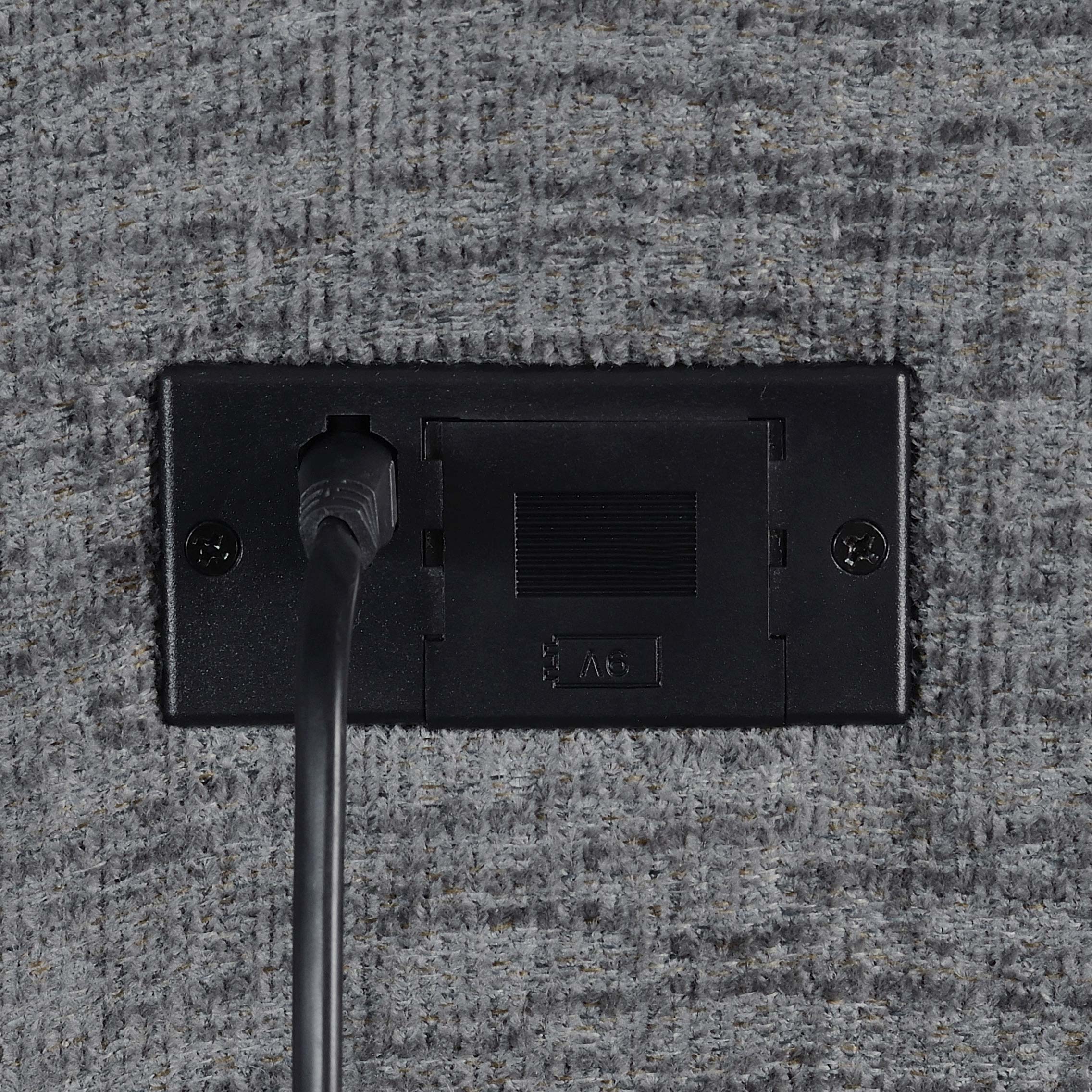 Bahrain Upholstered Motion Sofa Charcoal