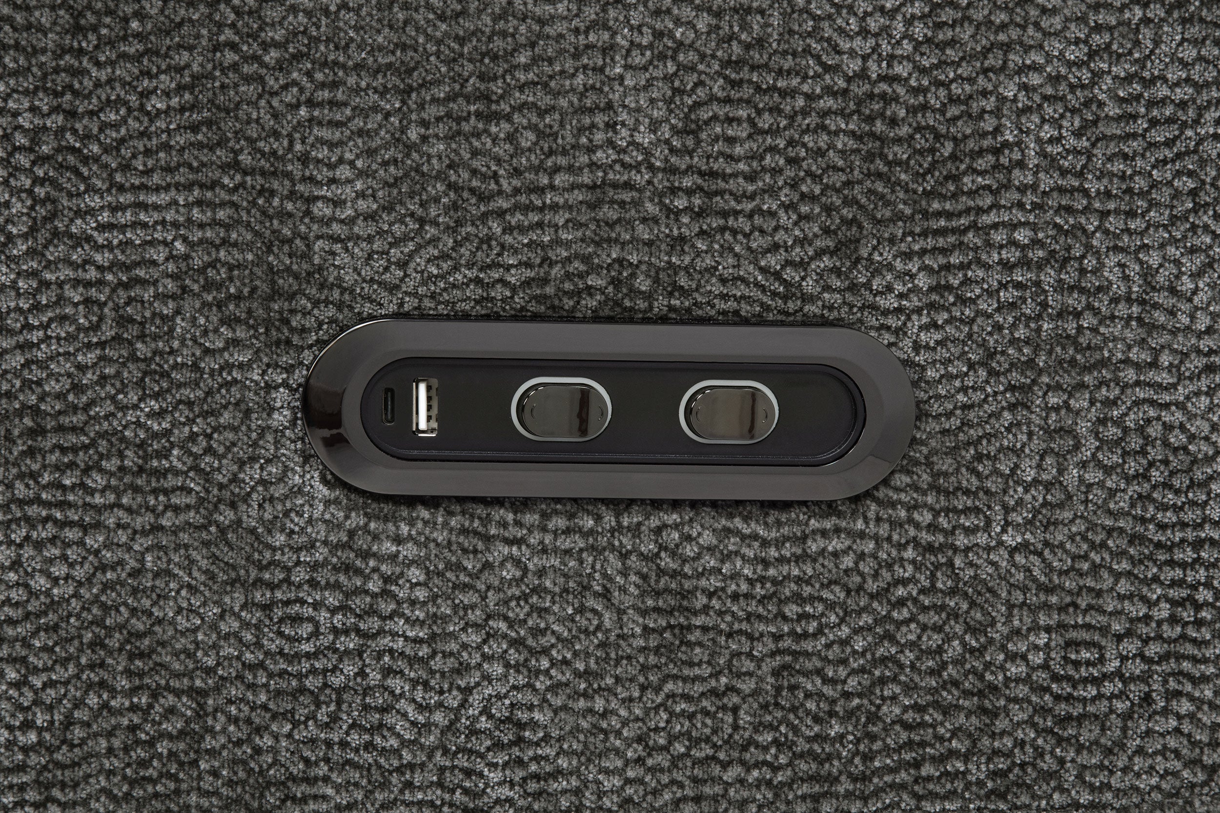 Kennett Chenille Power Reclining Sofa Set Dark Grey