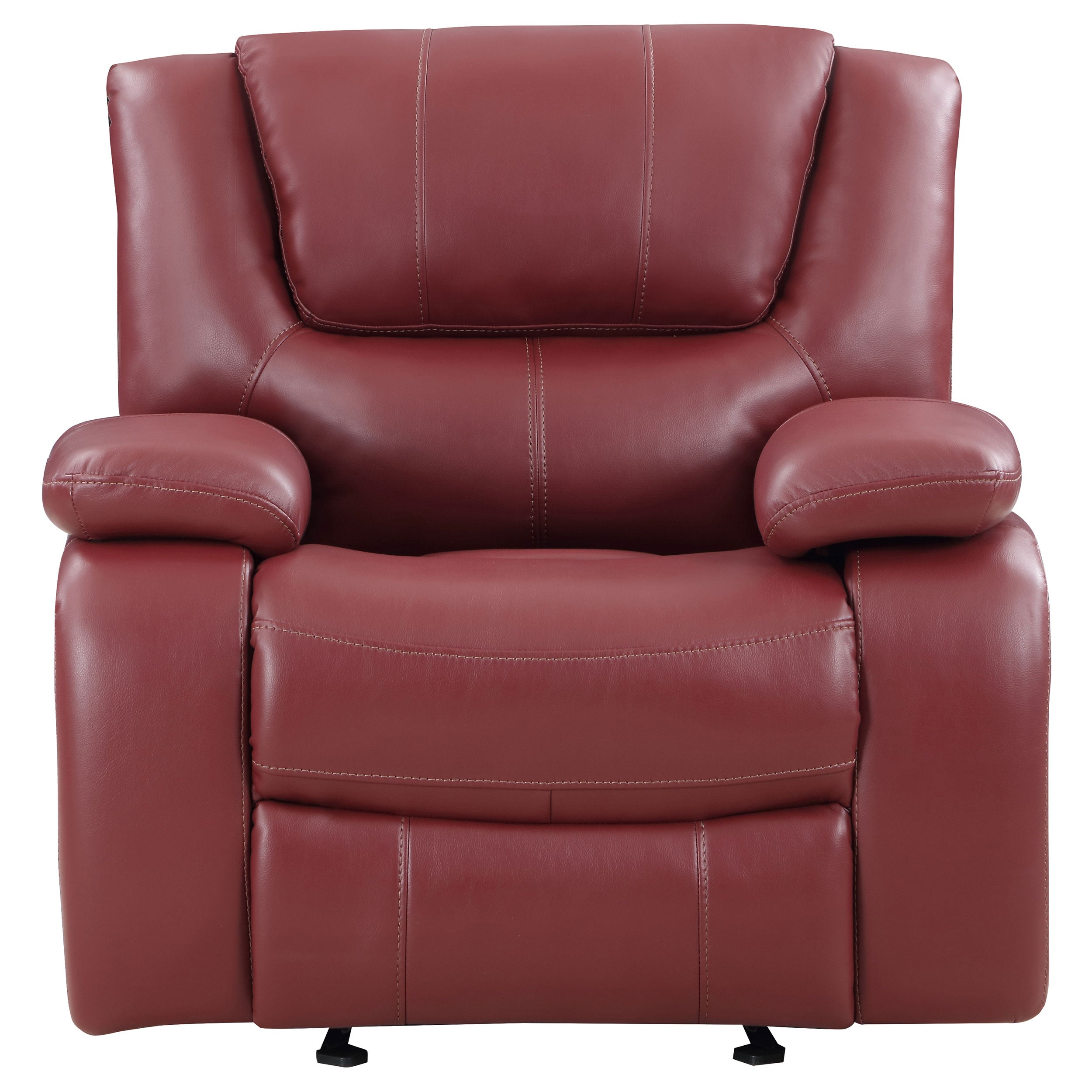 Camila Upholstered Glider Recliner Chair Black