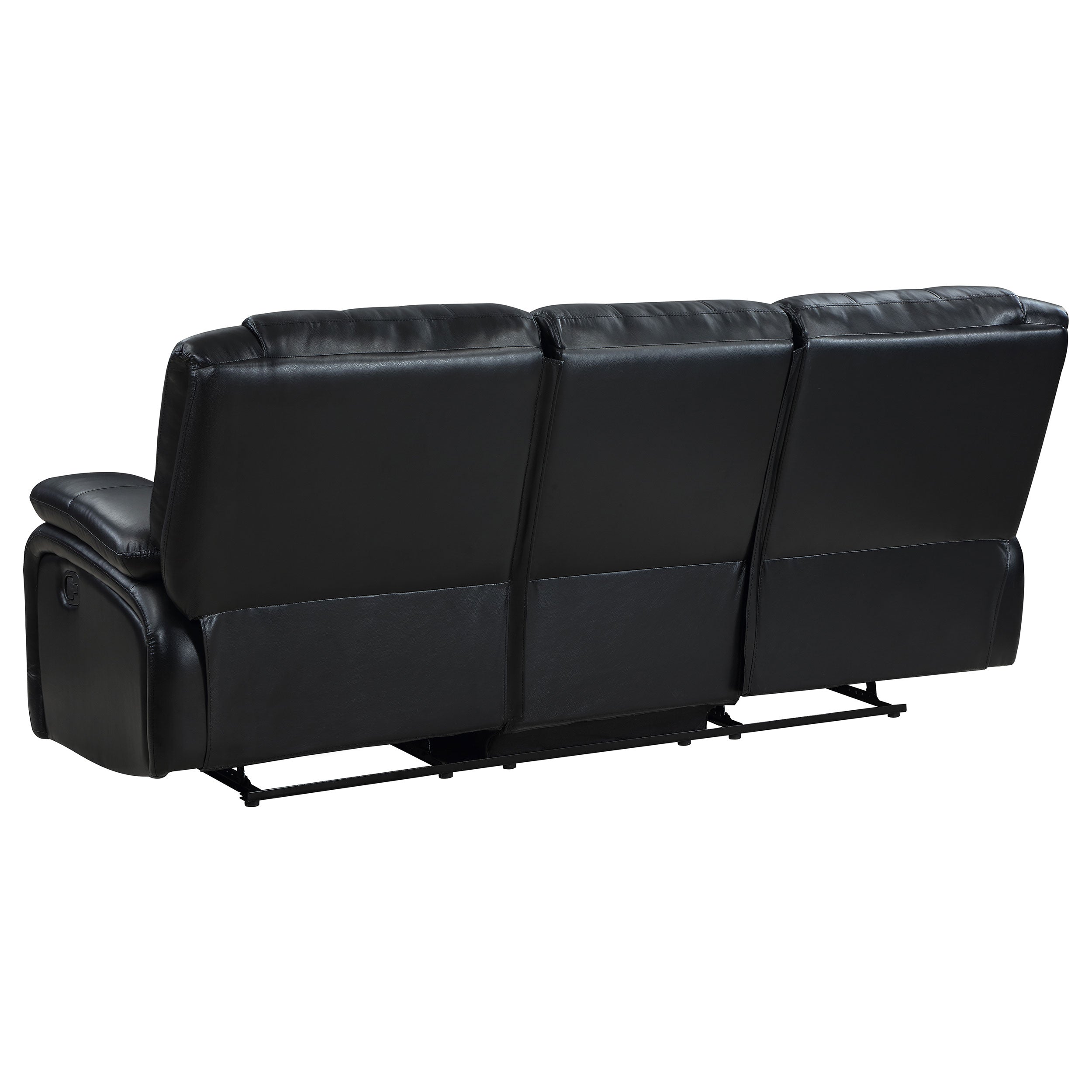 Camila  Upholstered Motion Reclining Sofa Set Black