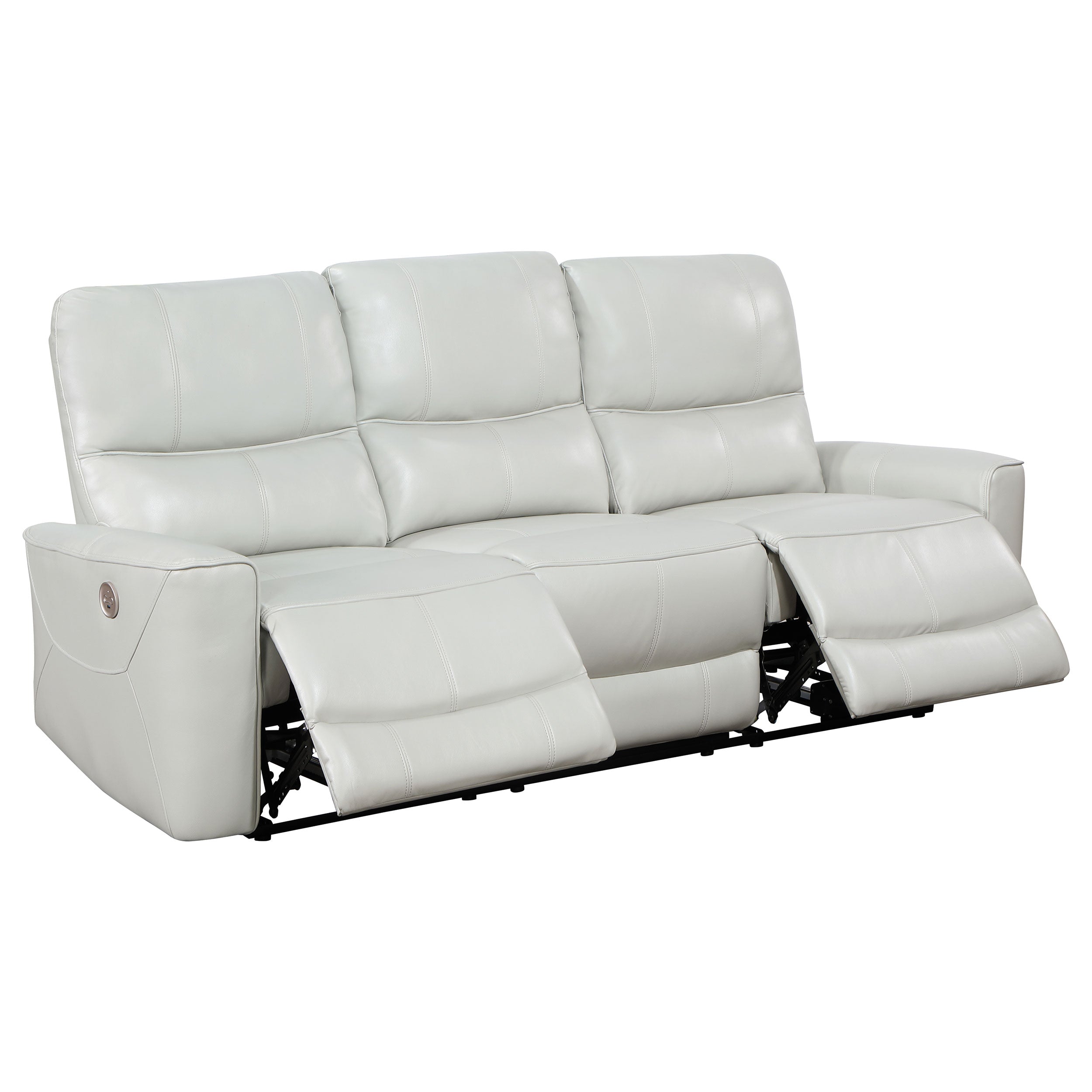 Greenfield  Power Reclining Sofa Set Dove Grey