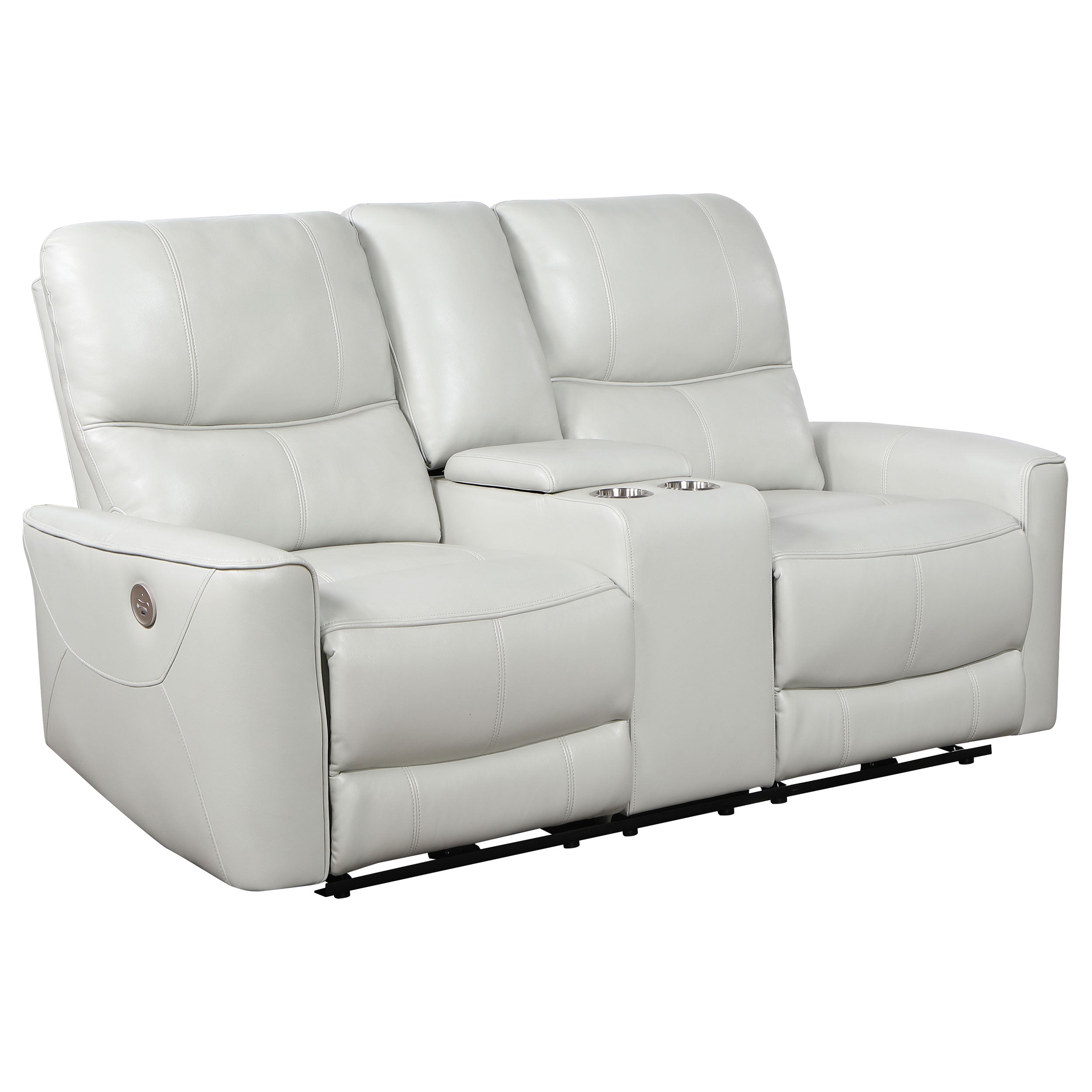 Greenfield  Power Reclining Sofa Set Dove Grey