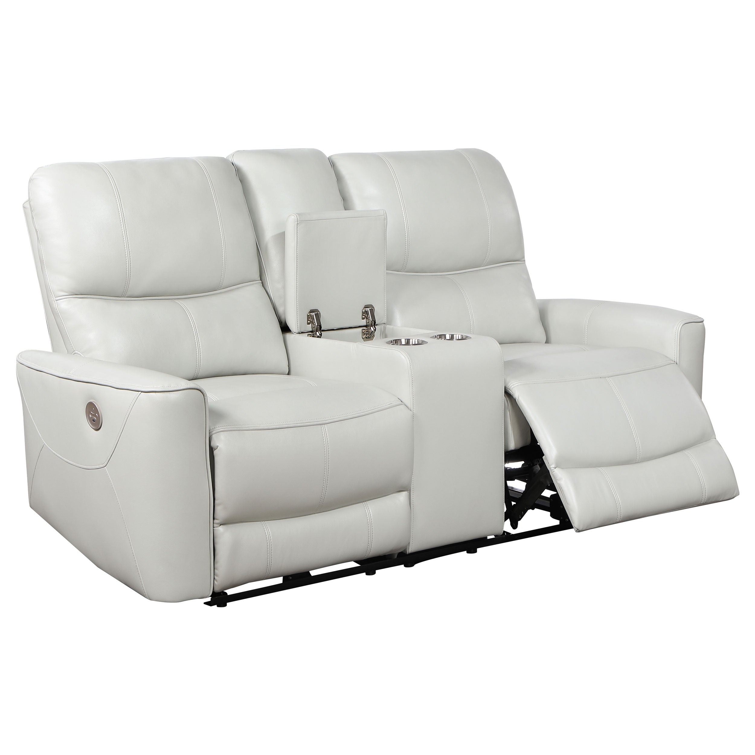 Greenfield  Power Reclining Sofa Set Dove Grey