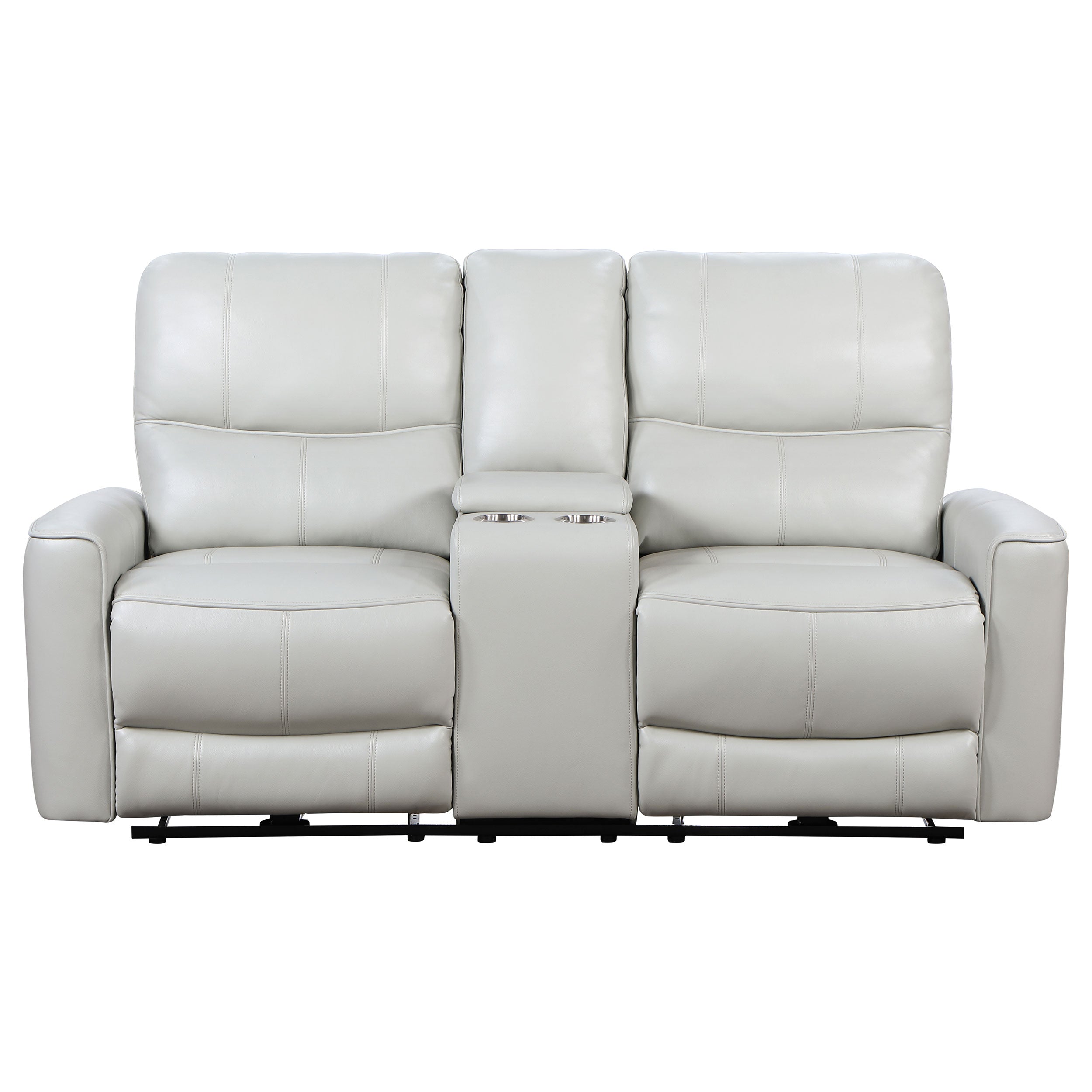 Greenfield Upholstered Power Reclining Loveseat Dove Grey