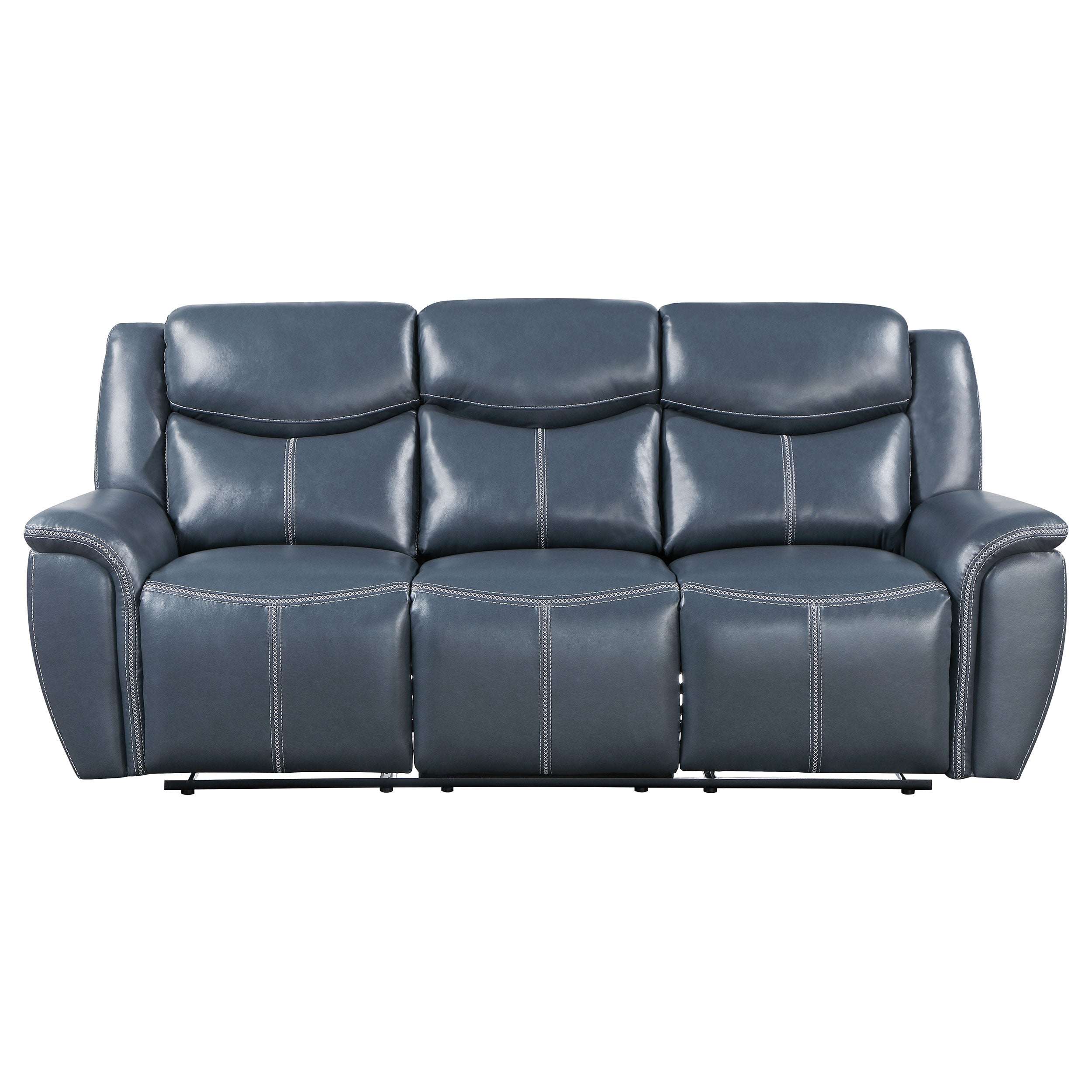Sloane  Upholstered Reclining Sofa Set Blue