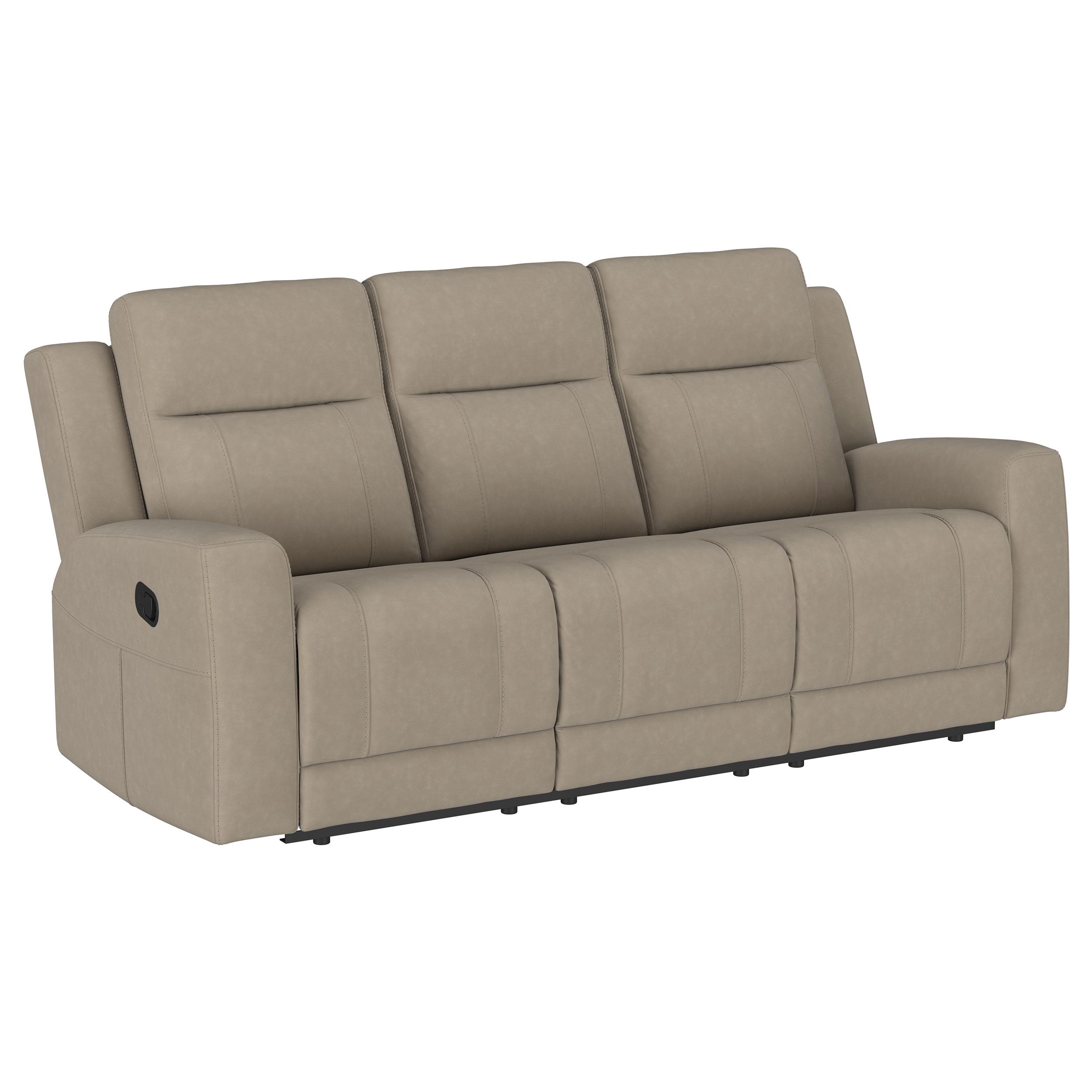 Brentwood  Upholstered Reclining Sofa Set Charcoal